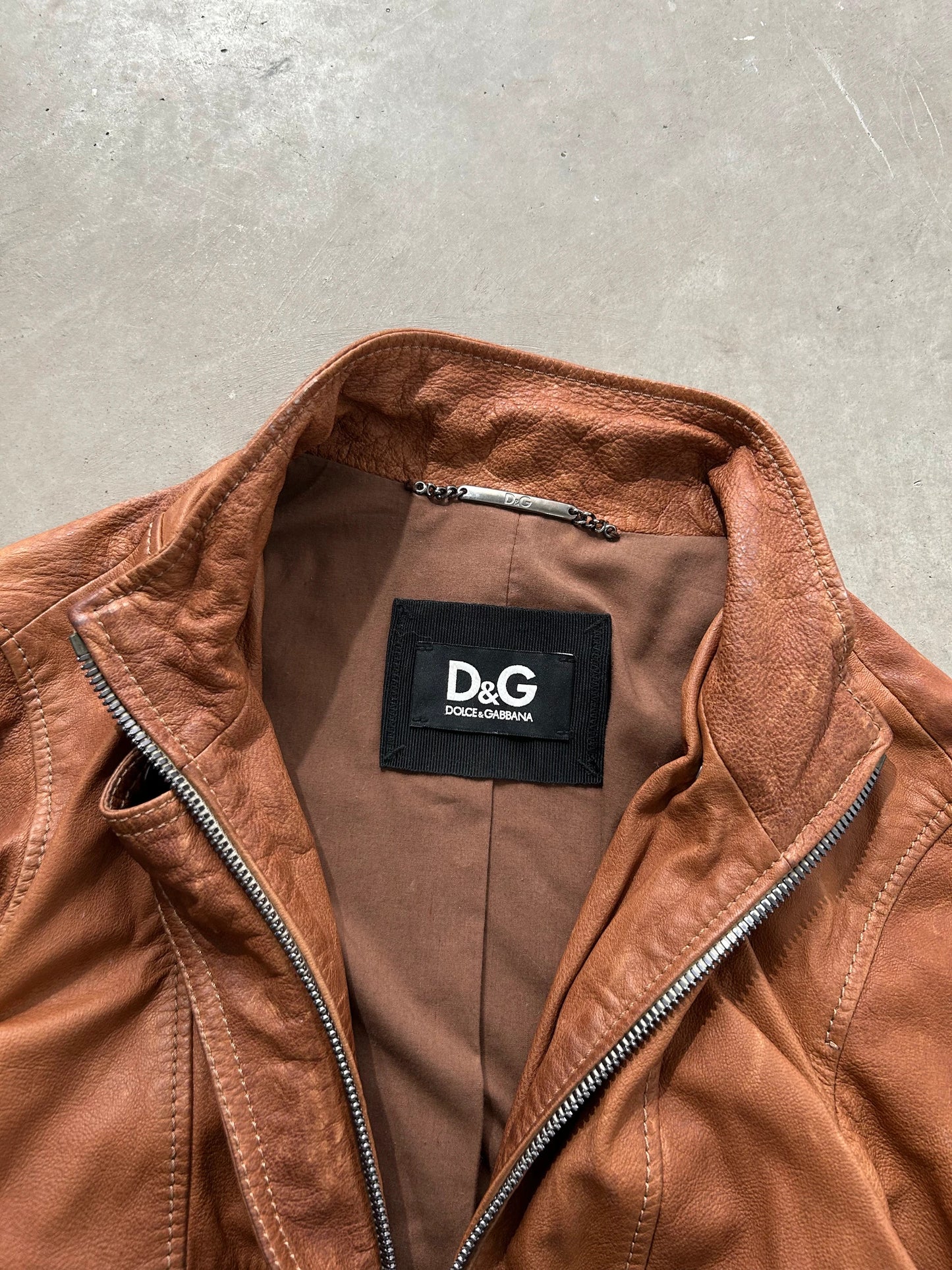 Dolce & Gabbana Leather Multipocket Zipper