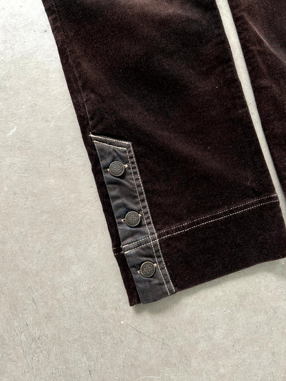 Jean Paul Gaultier Velour Cargo Pants