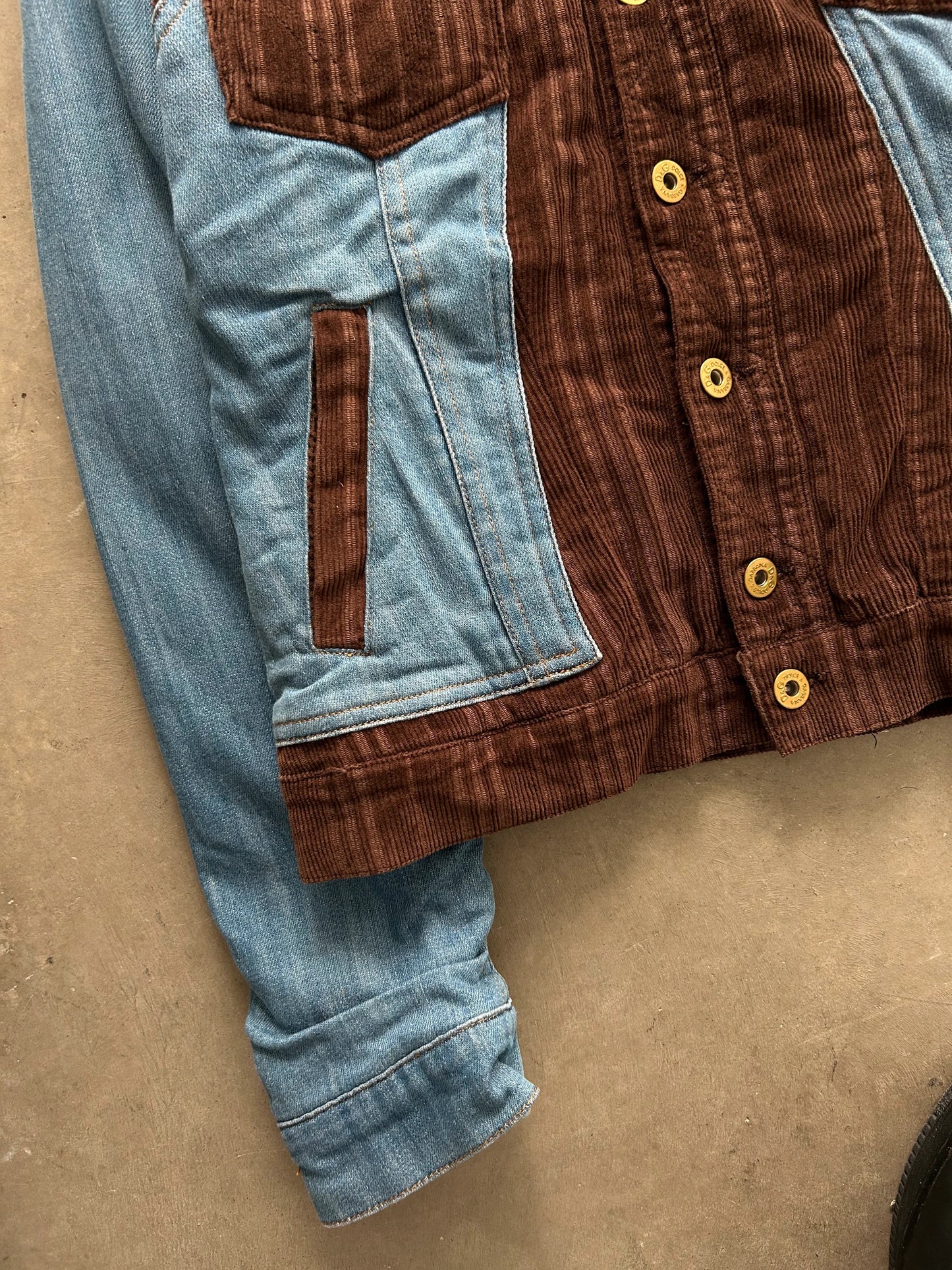 Dolce & Gabbana Denim & Corduroy Jacket