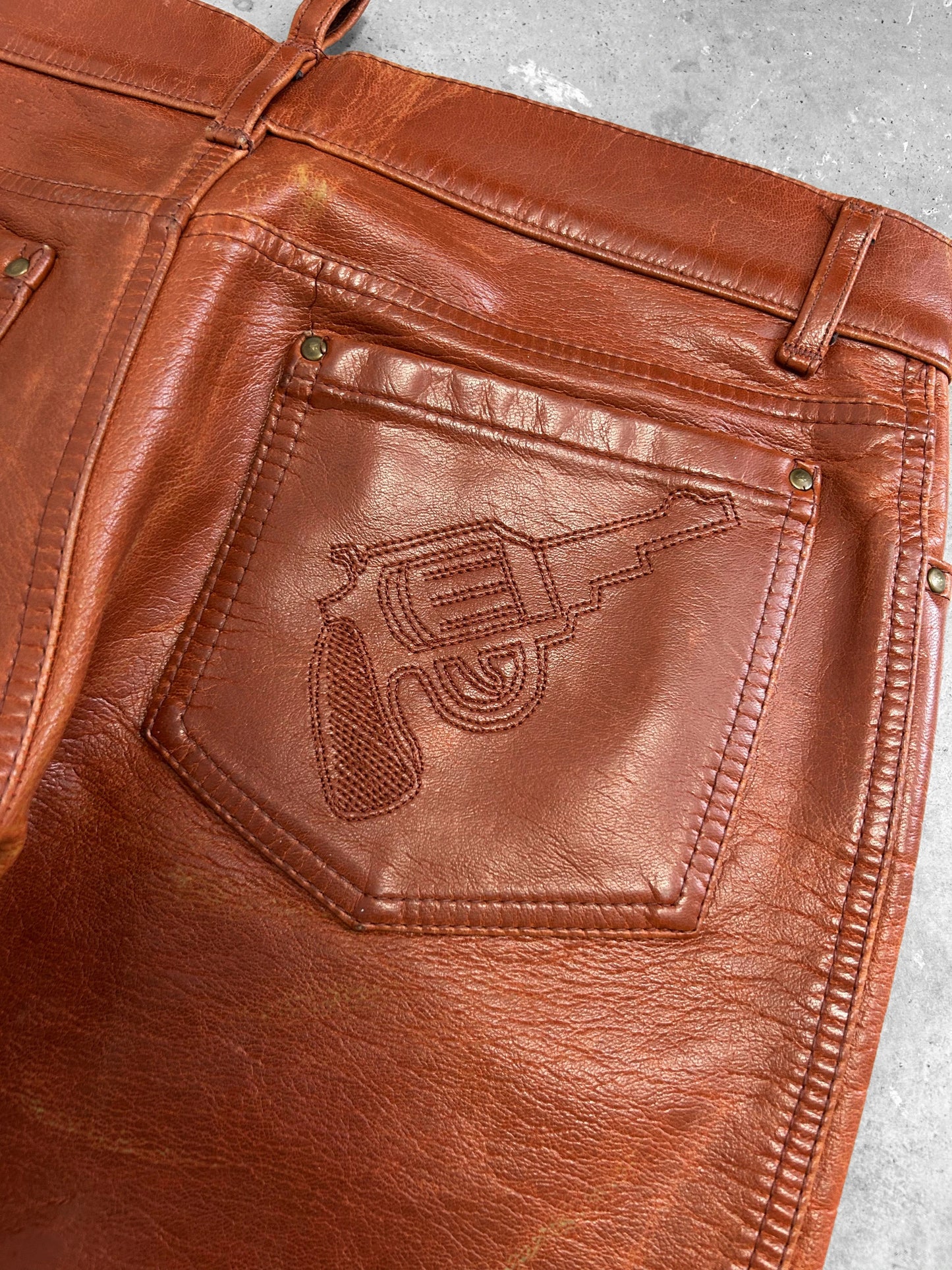 Dsquared2 Cowboy Leather Pants (30)