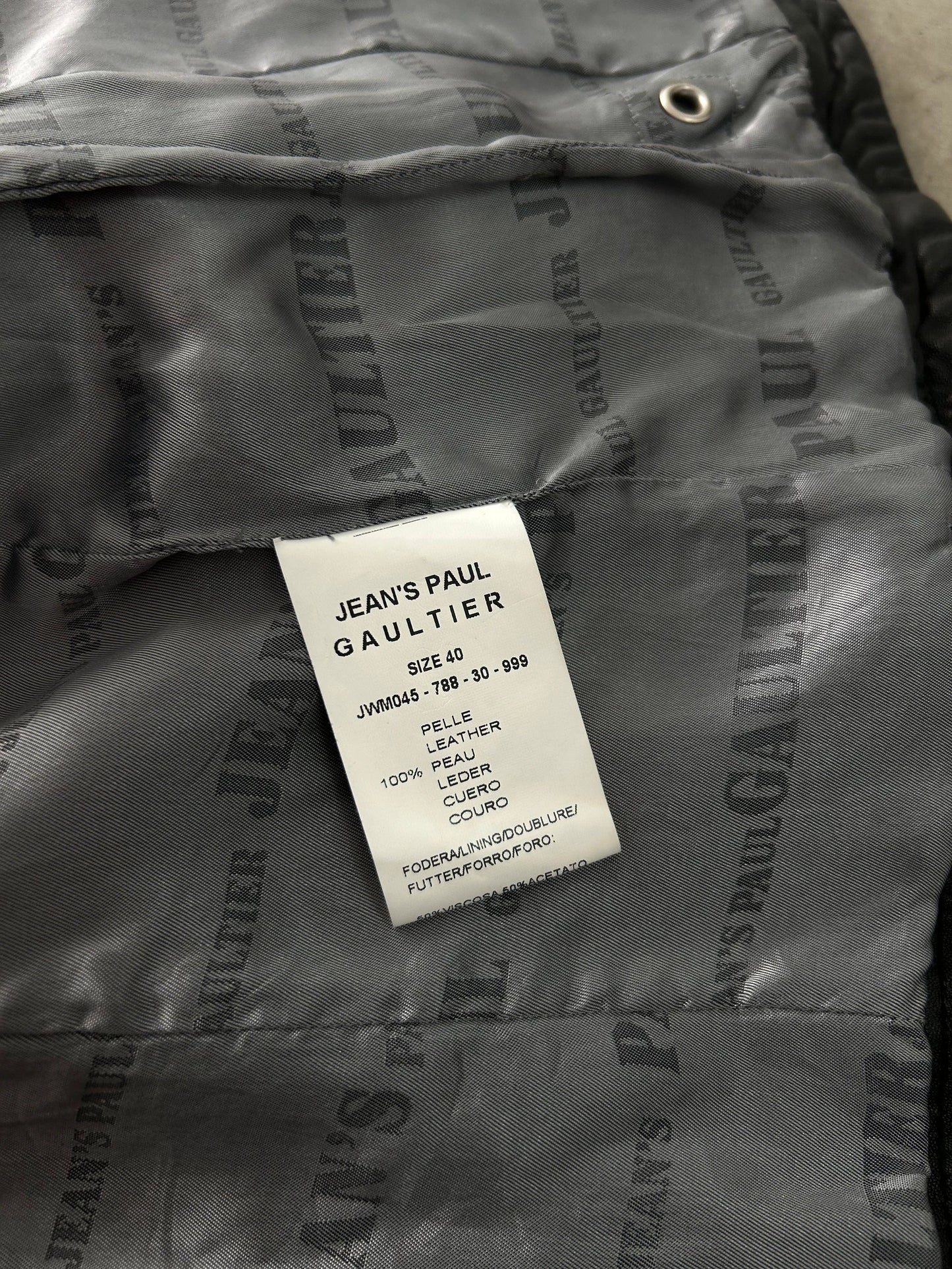 Jean Paul Gaultier Jean's 00's Leather Jacket
