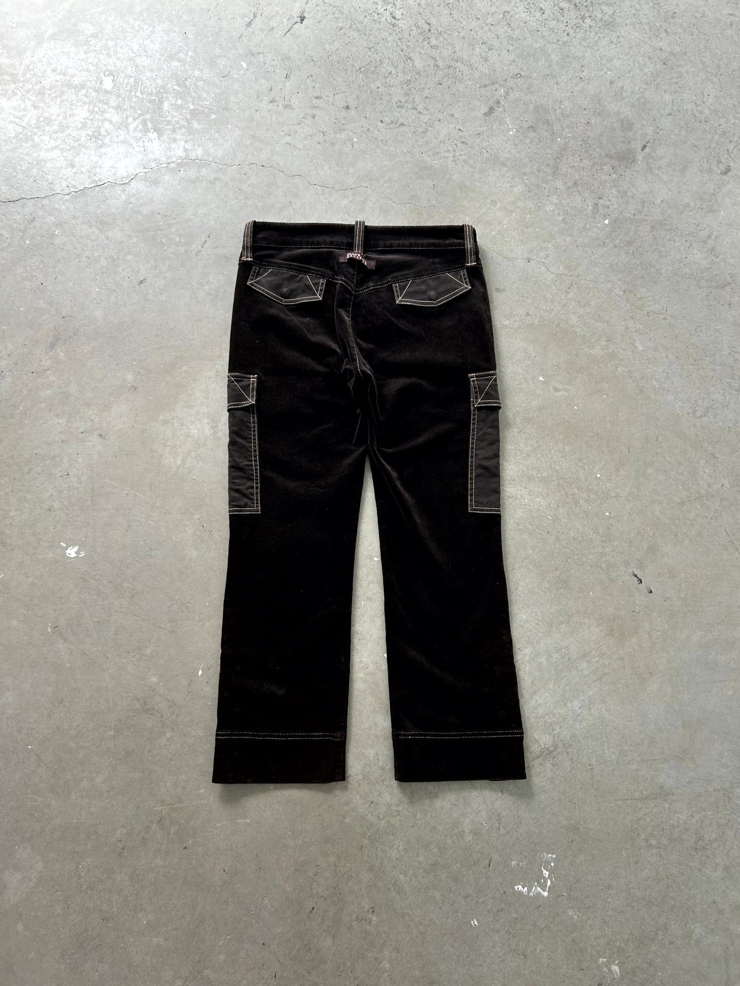 Jean Paul Gaultier Velour Cargo Pants