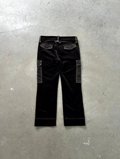 Jean Paul Gaultier Velour Cargo Pants