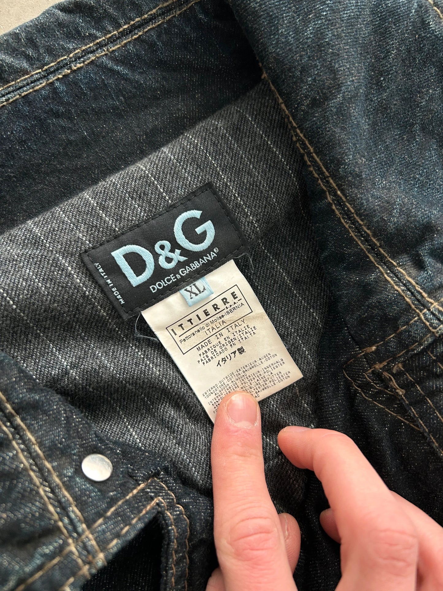 Dolce & Gabbana Denim Long Coat