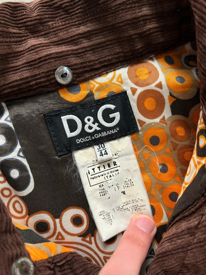Dolce & Gabbana Denim & Corduroy Jacket