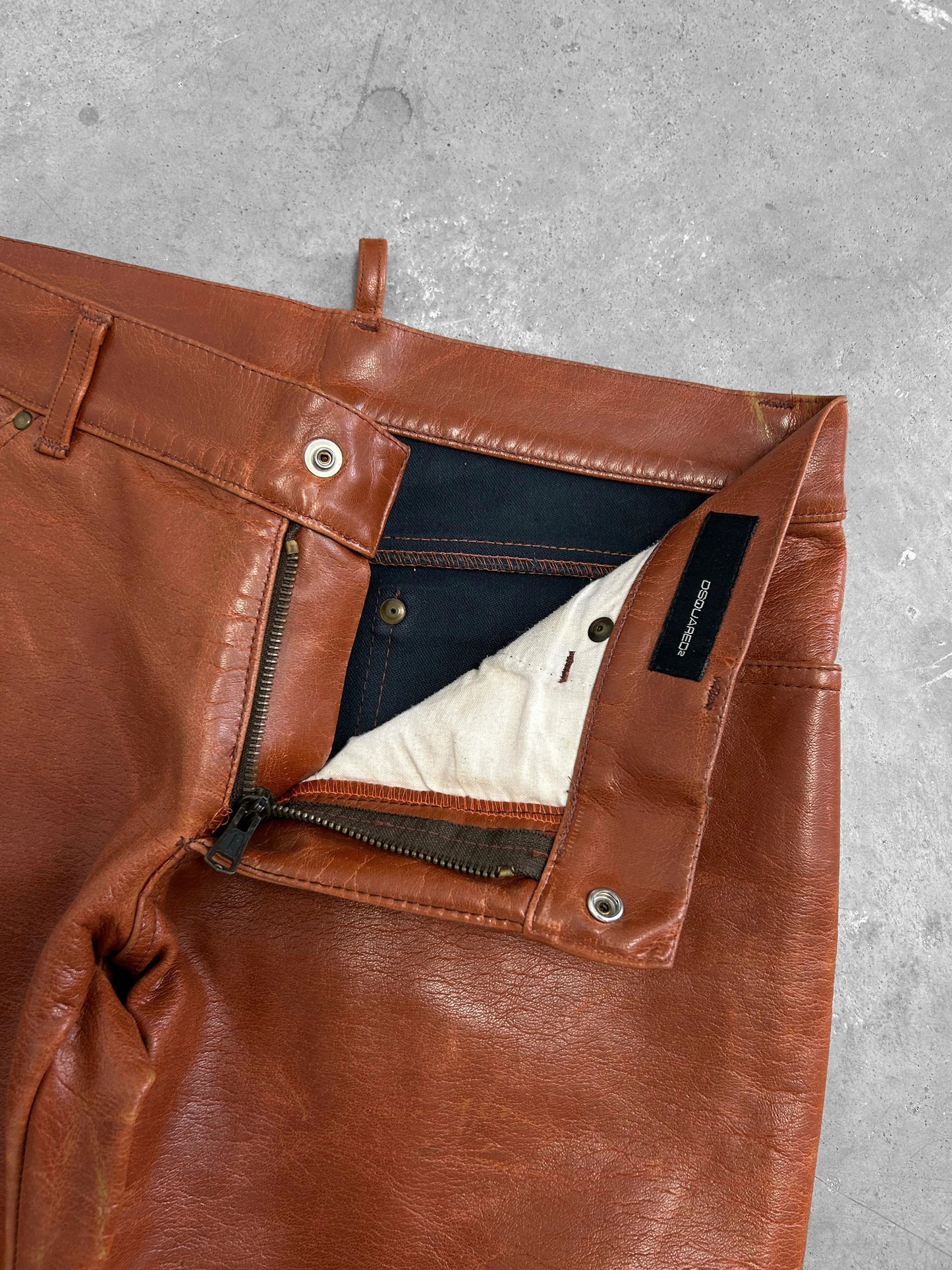 Dsquared2 Cowboy Leather Pants (30)