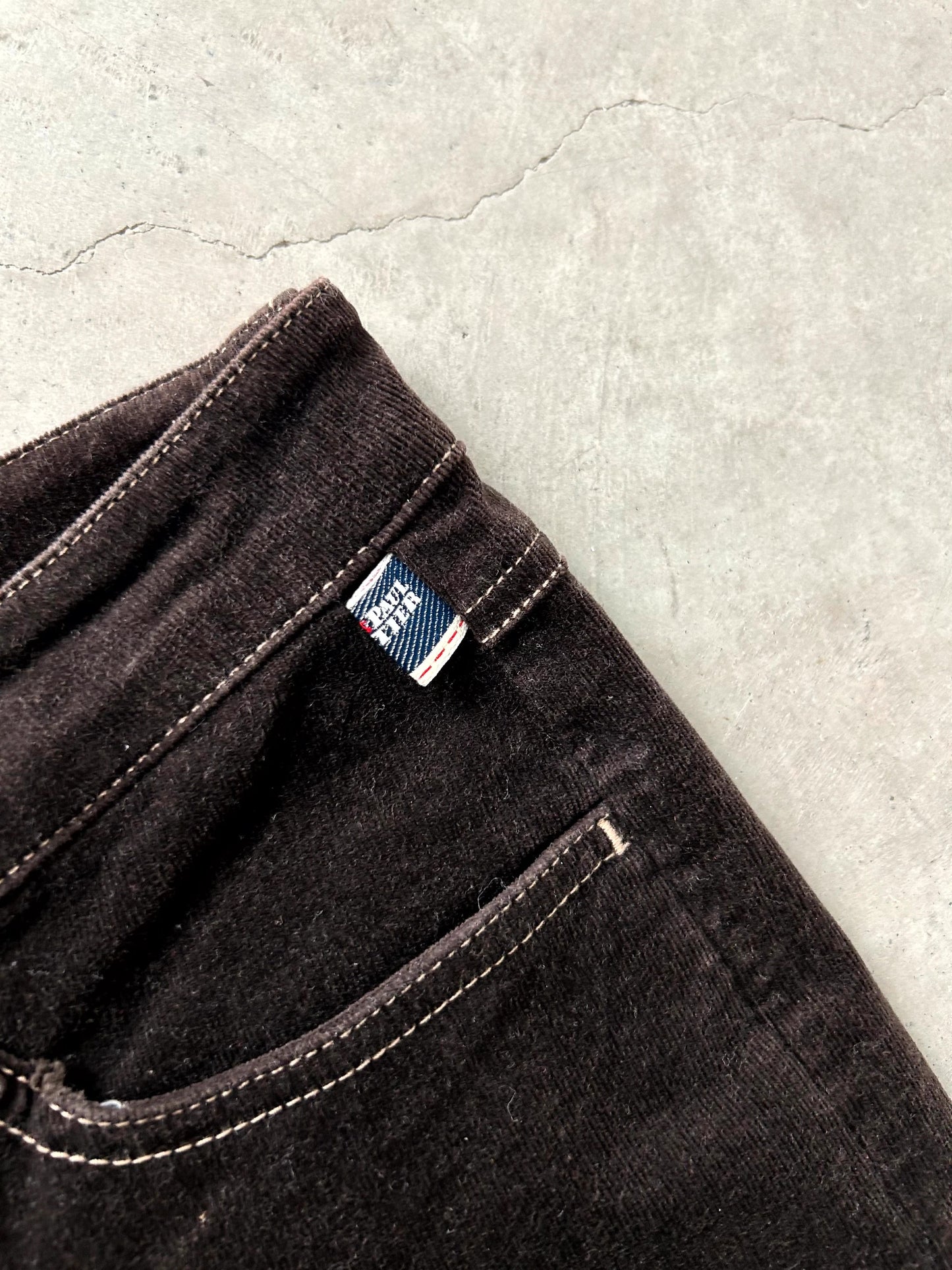 Jean Paul Gaultier Velour Cargo Pants