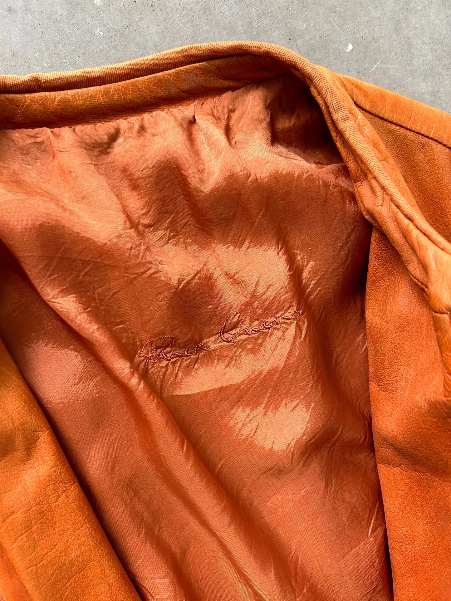 Rick Owens SS05 Scorpio Bozo Cafe Leather Jacket