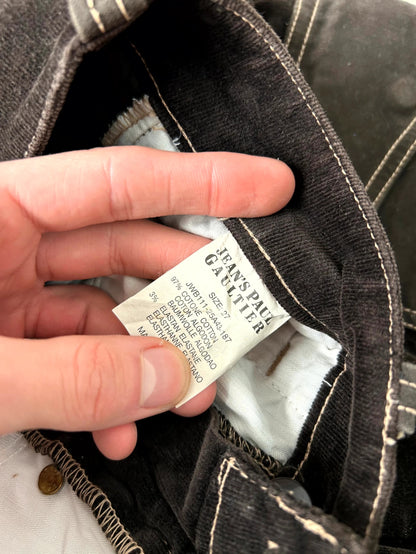 Jean Paul Gaultier Velour Cargo Pants