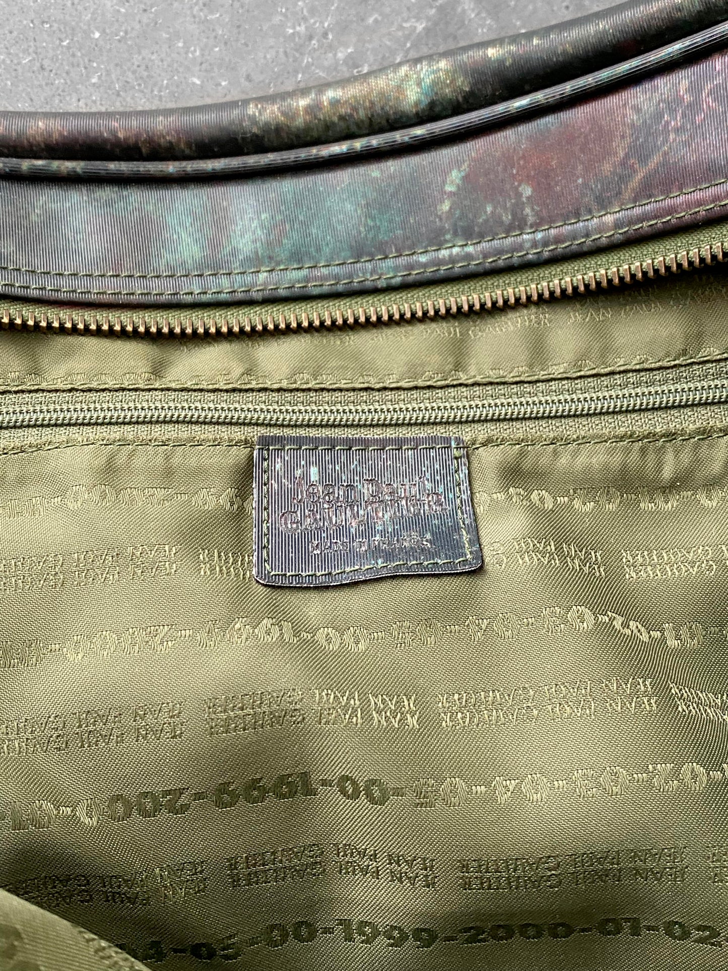 Jean Paul Gaultier aw1995 cyber rust bag