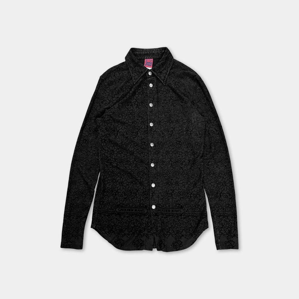 Jean Paul Gaultier Vintage Black Printed Shirt