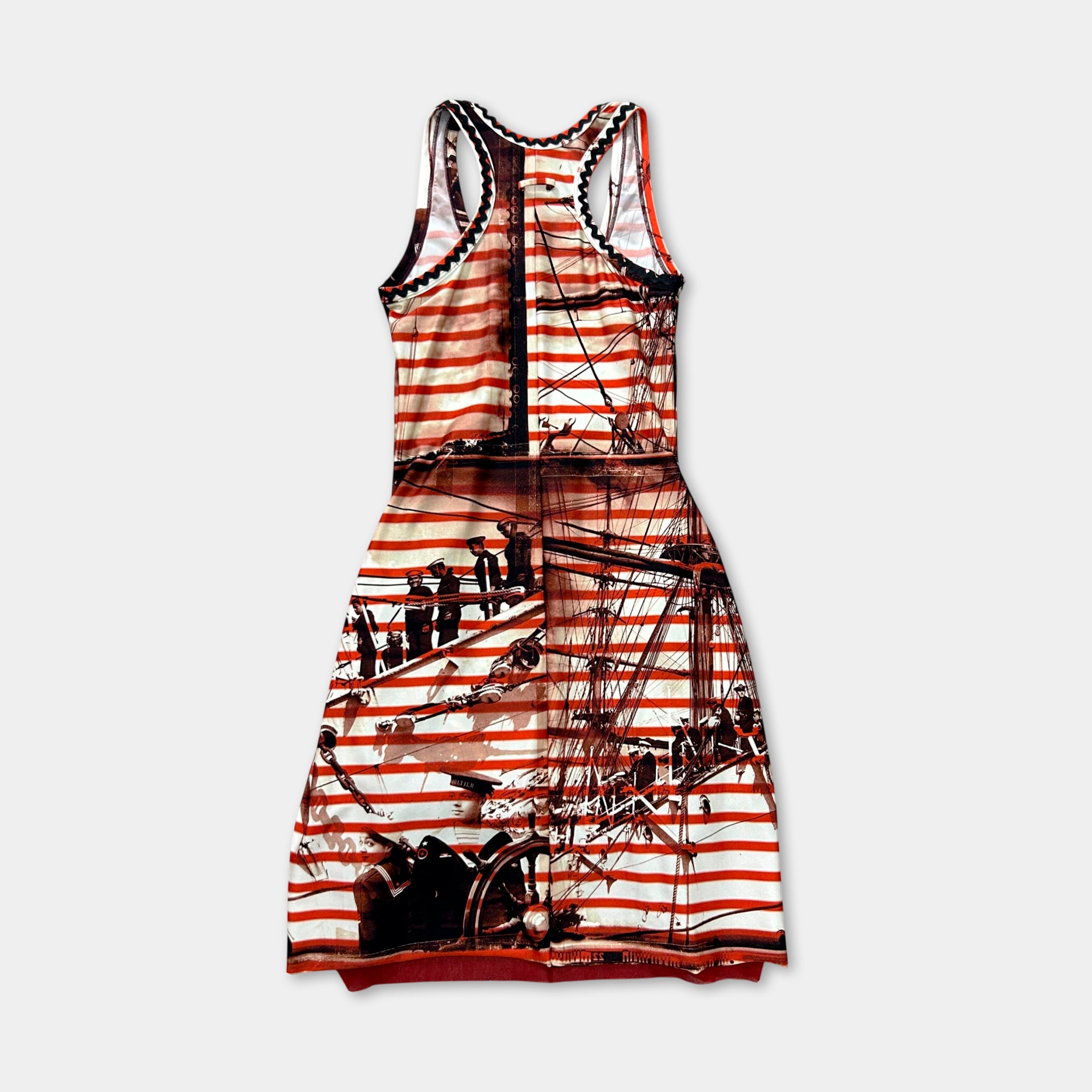 Jean Paul Gaultier Soleil Nautical Mesh Dress