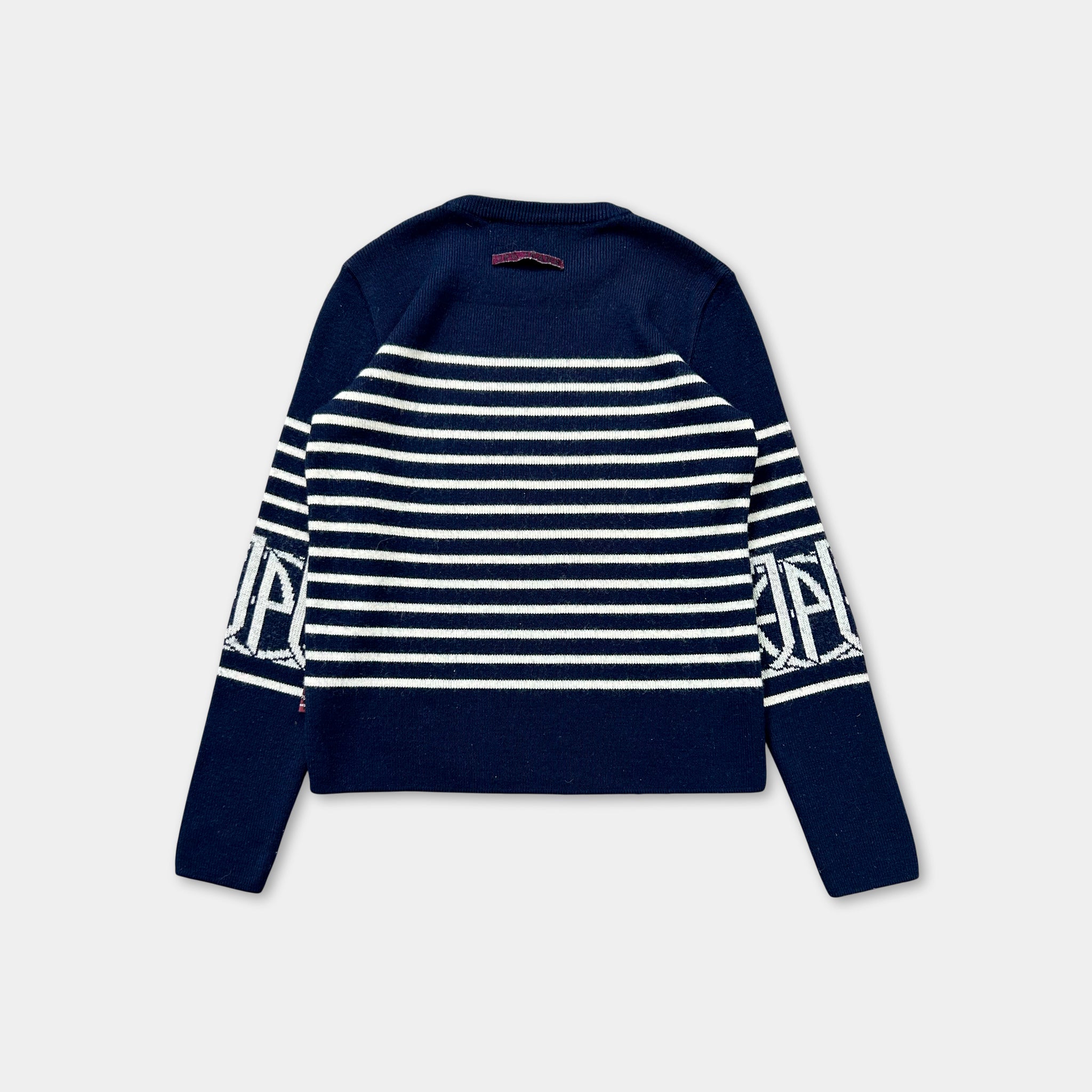 Jean Paul Gaultier 1990s Classic Navy White Striped Jersey