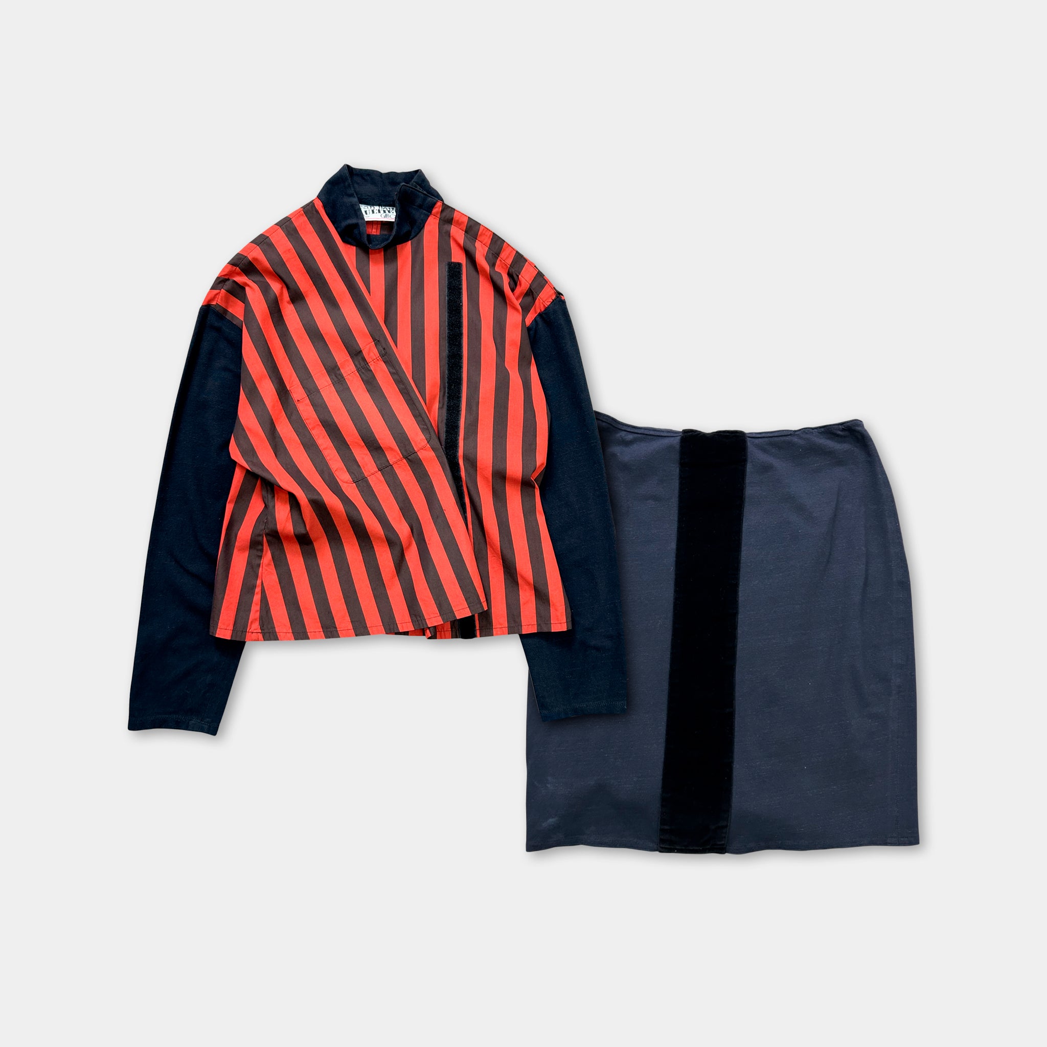 Jean Paul Gaultier 90s Asymmetric Two-Piece Set