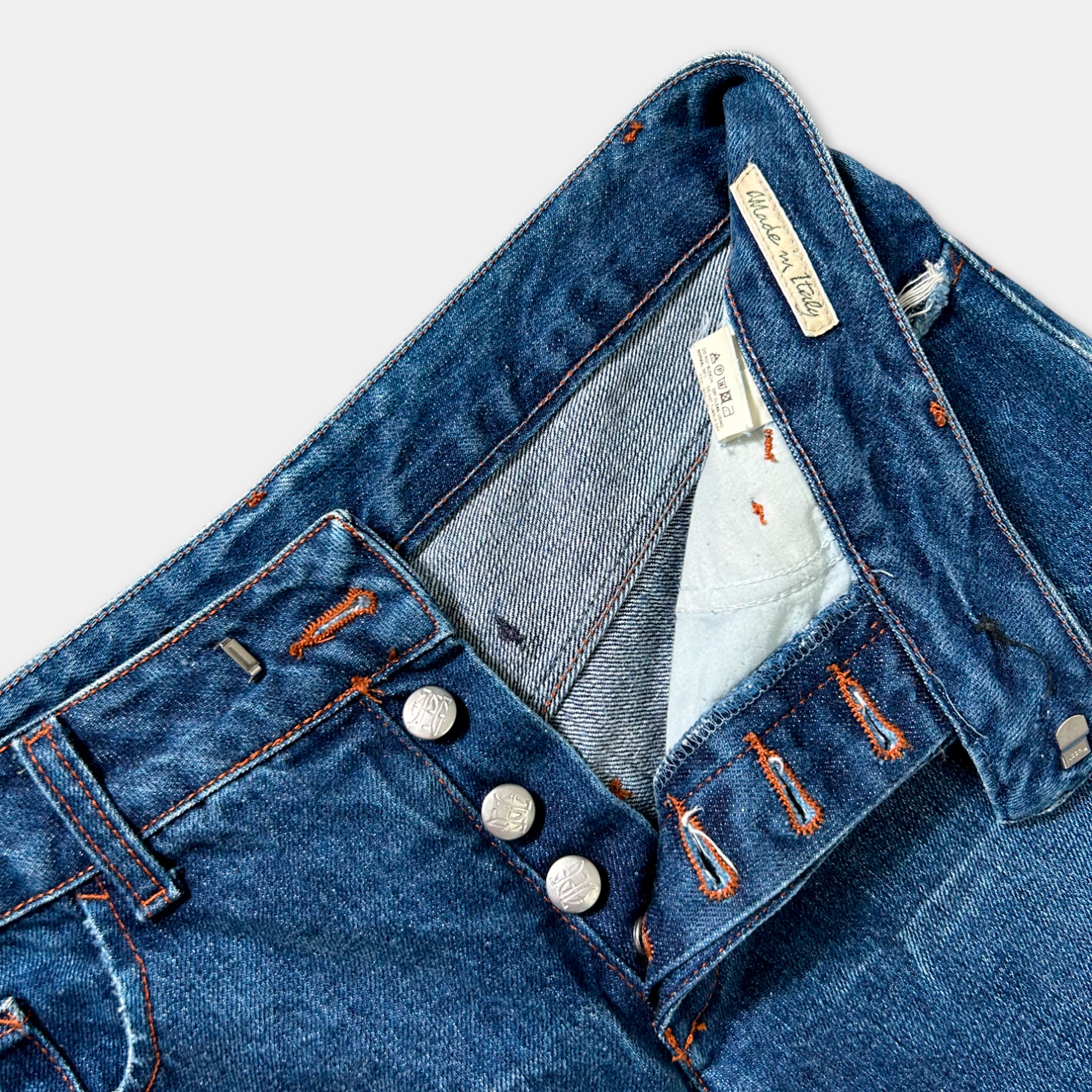 Jean Paul Gaultier Blue Classic Denim Jeans