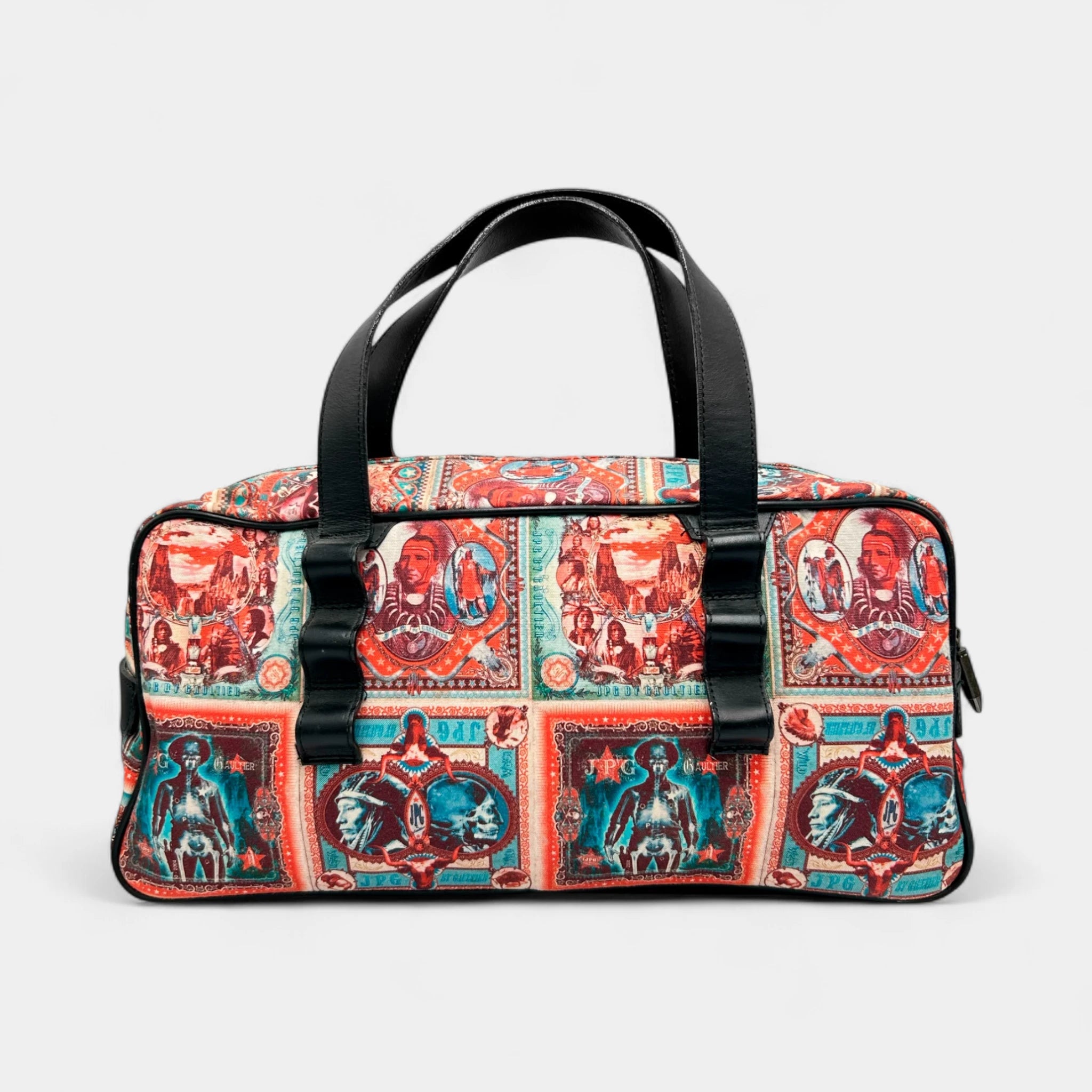 Jean Paul Gaultier 1996 Native Print Bag