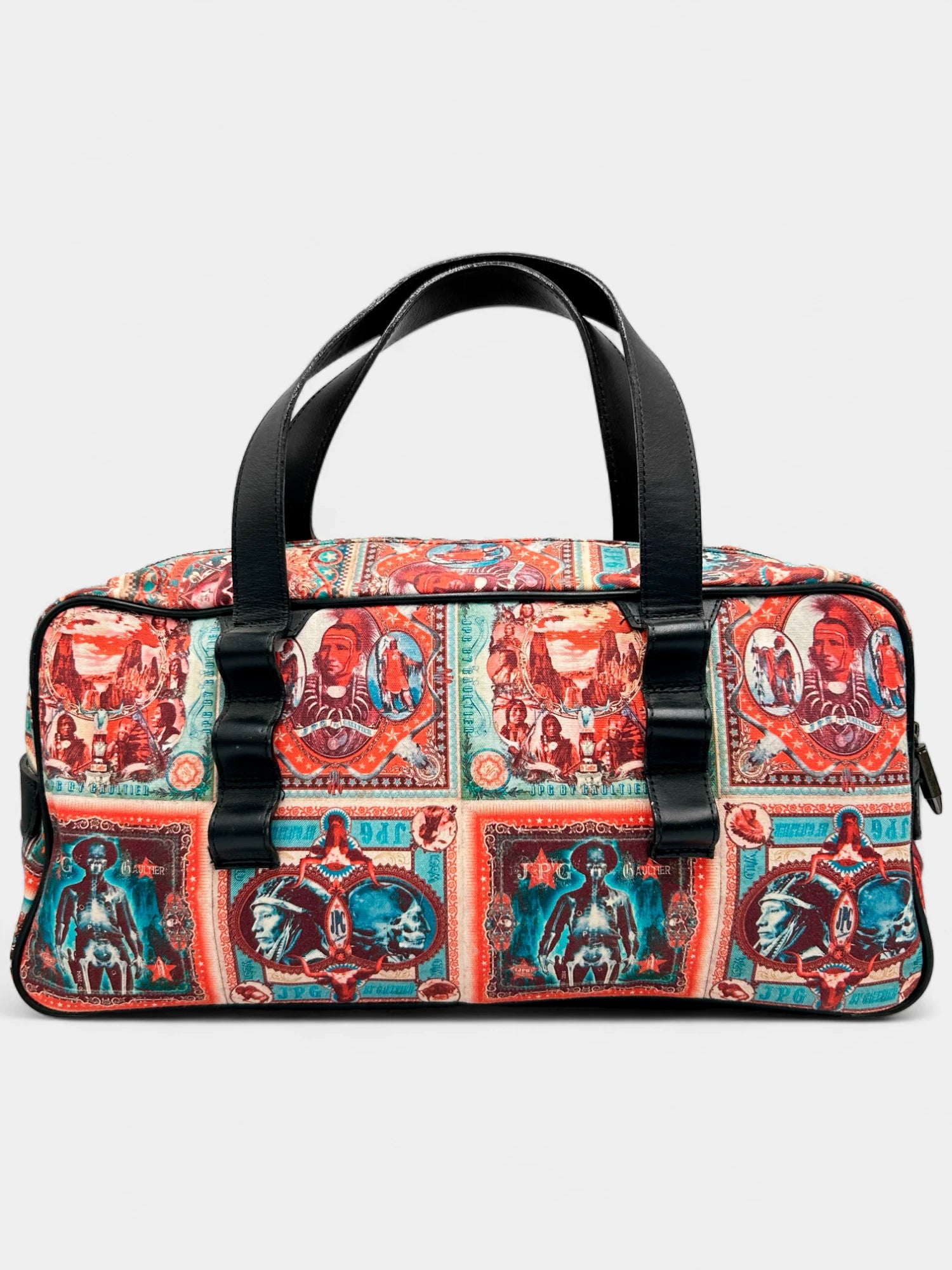 Jean Paul Gaultier 1996 Native Print Bag