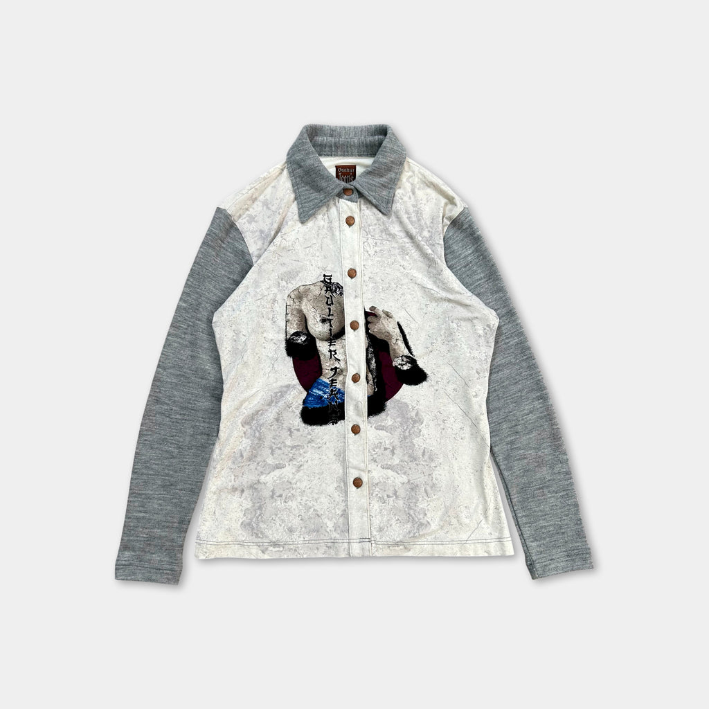 Jean Paul Gaultier Graphic Gray Shirt