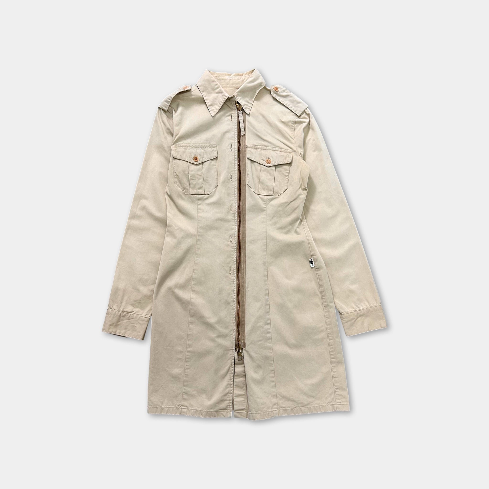 Jean Paul Gaultier Long Cargo Beige Shirt