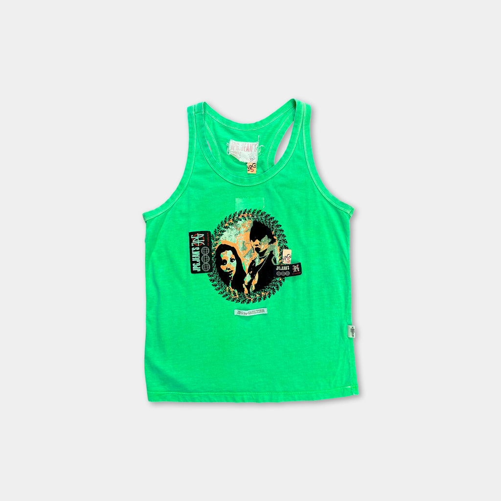 Jean Paul Gaultier Vintage Graphic Green Tanktop