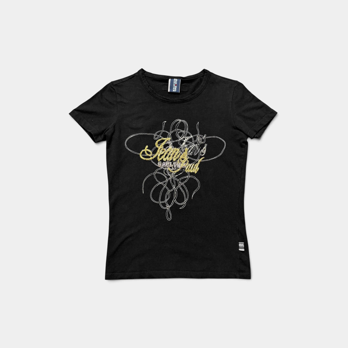 Jean Paul Gaultier 90's Gold Embroidered T-Shirt
