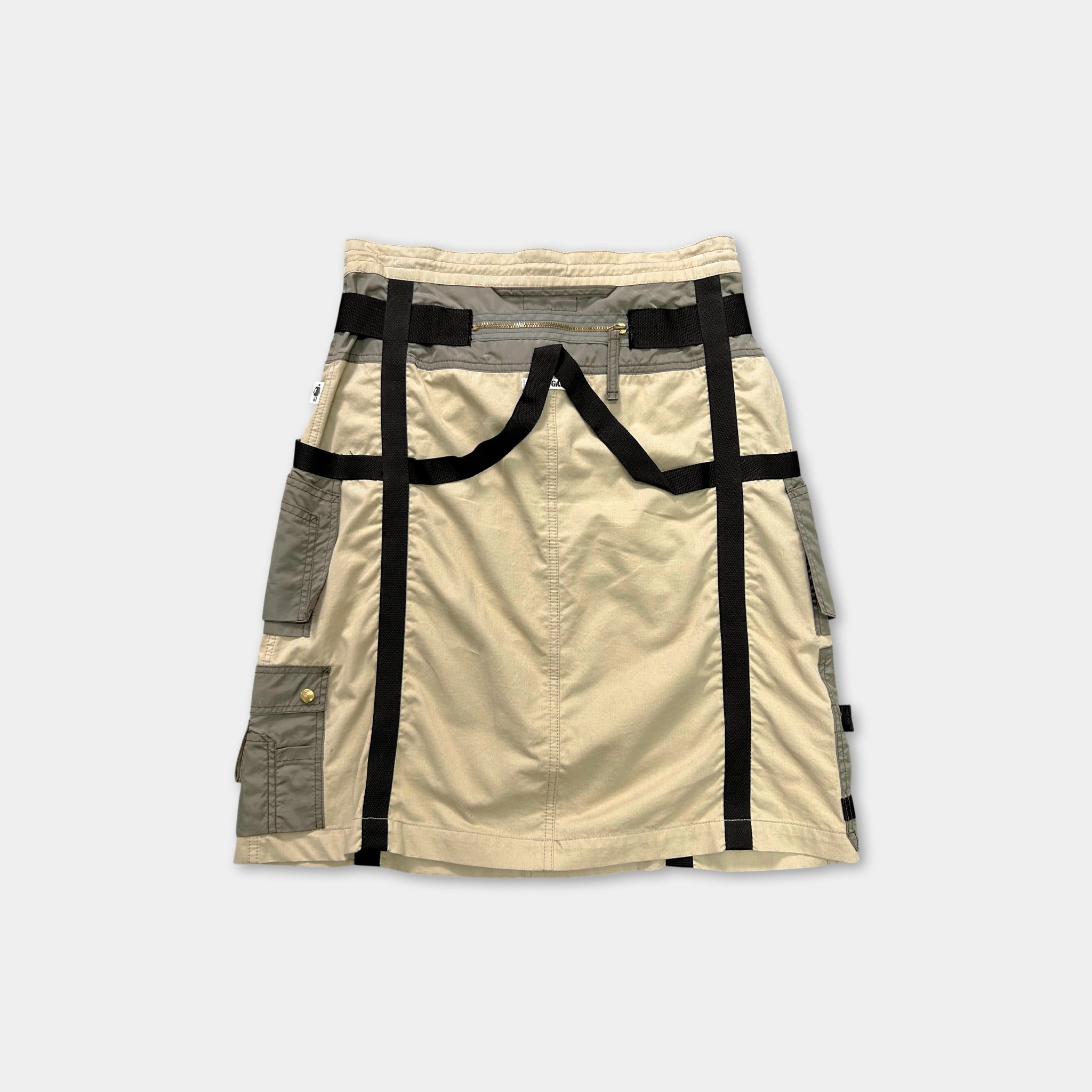 Jean Paul Gaultier 90's Bondage Parachute Cargo Skirt