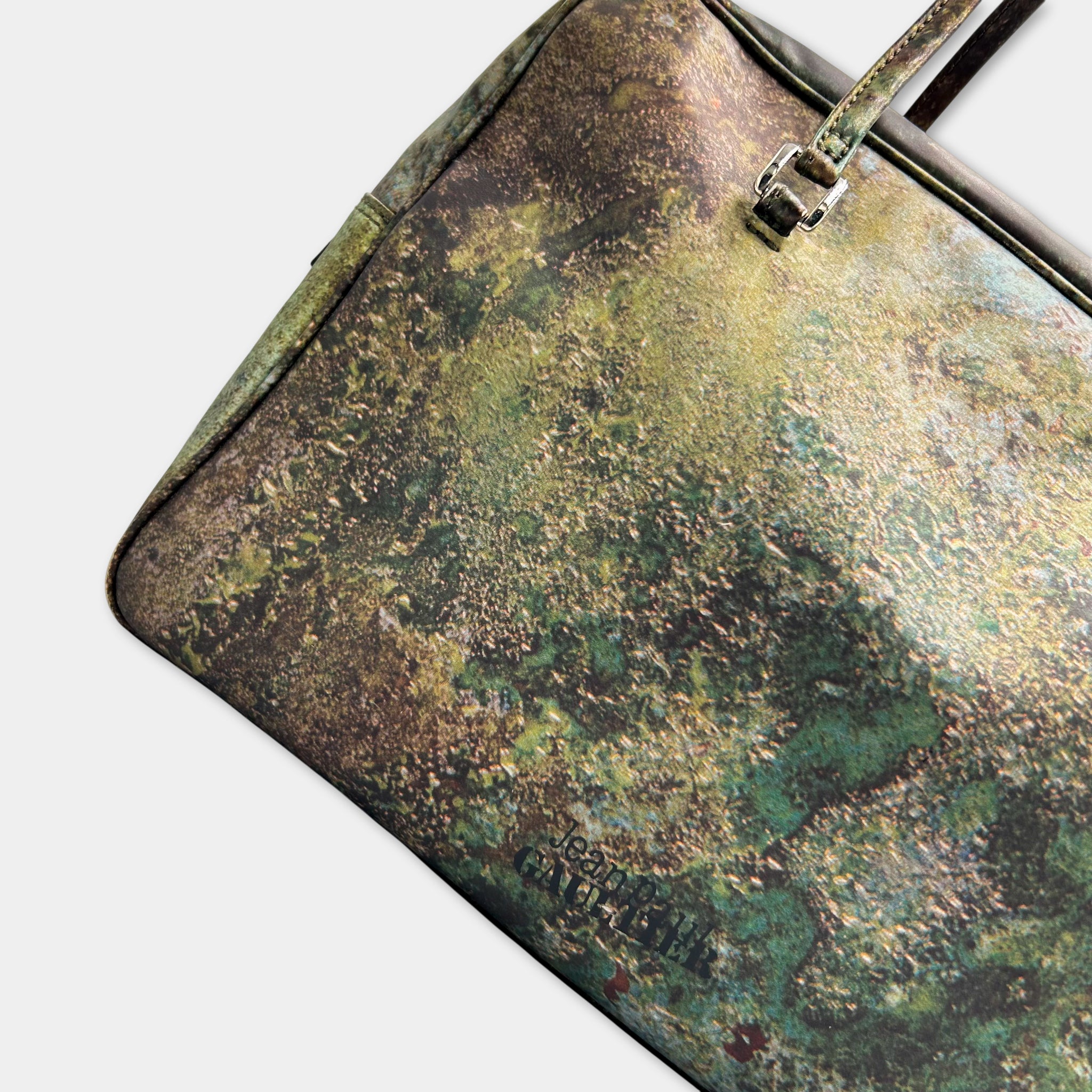 Jean Paul Gaultier 1990s CyberRust Print Medium Duffle Bag