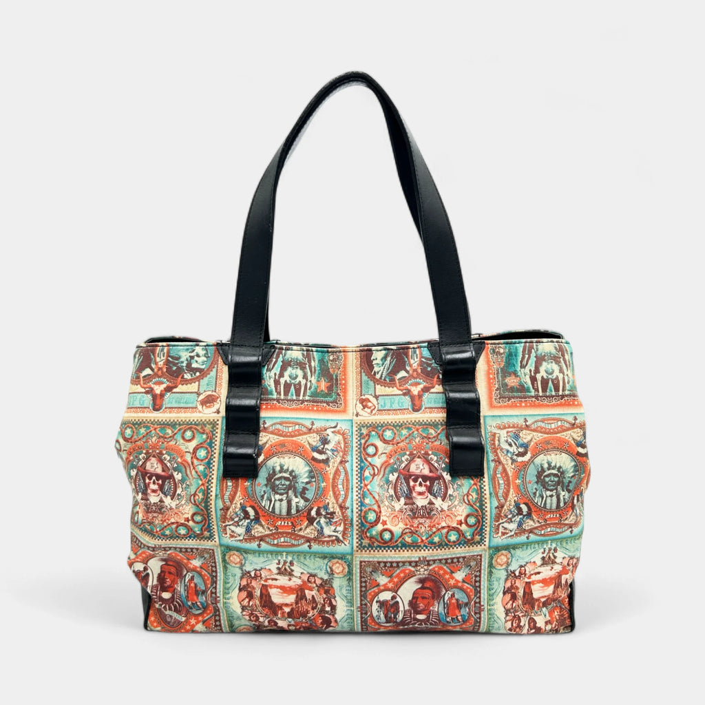 Jean Paul Gaultier 1996 Native Print Bag