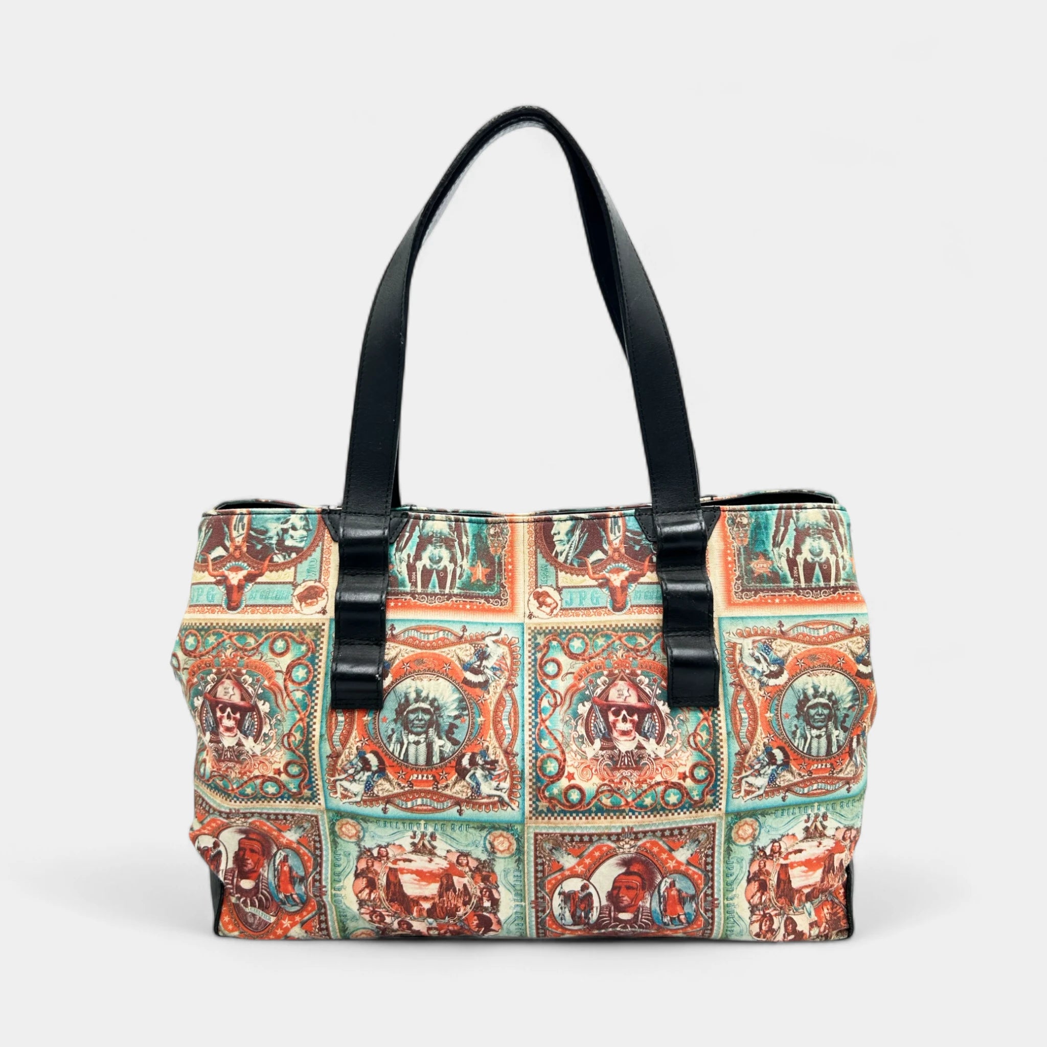 Jean Paul Gaultier 1996 Native Print Bag