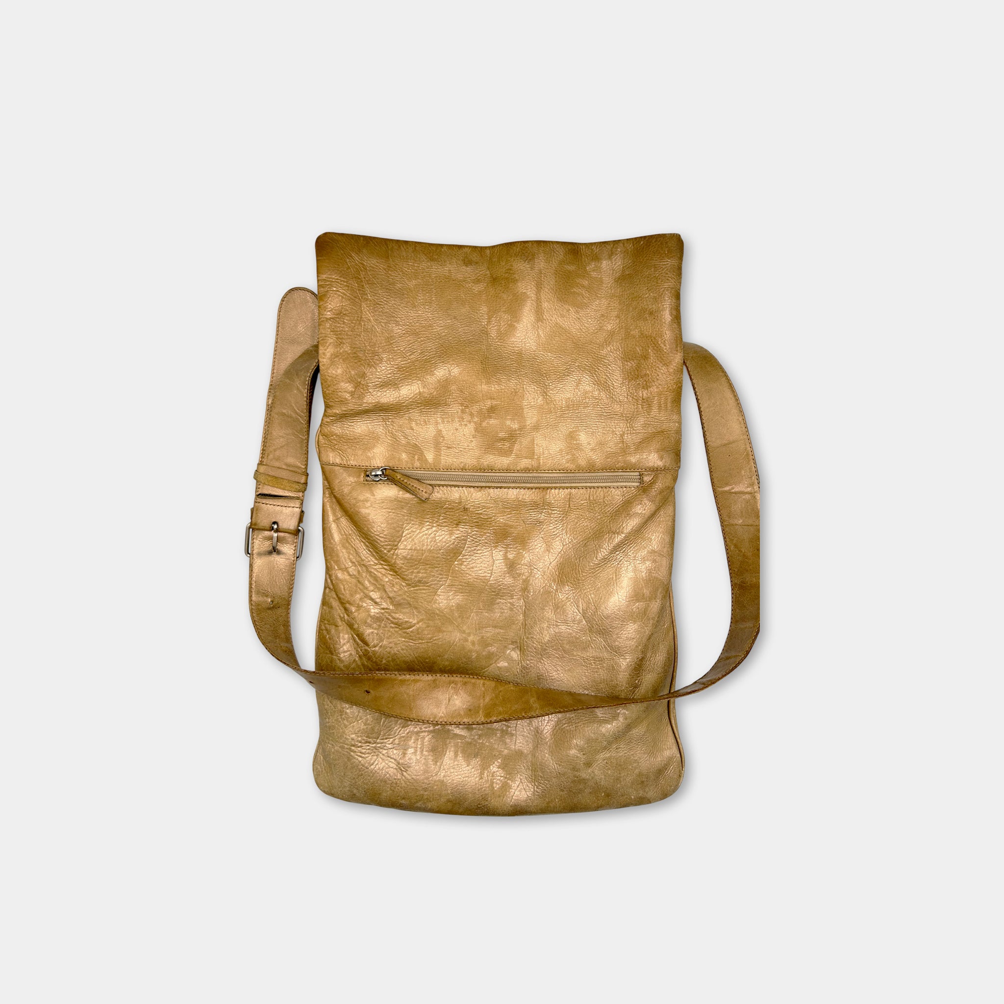 Jean Paul Gaultier 1995 Marlene Dietrich Gold Faces Crossbody Bag