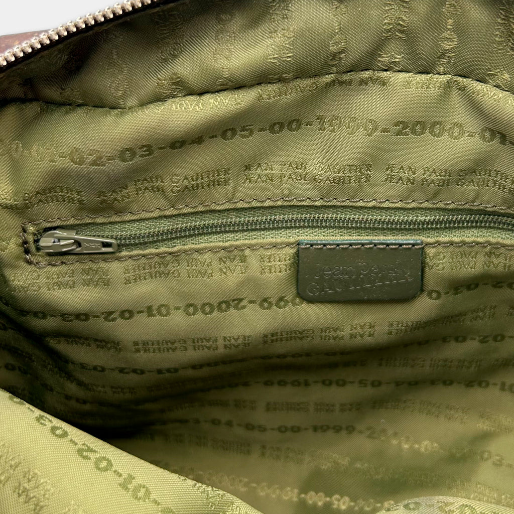 Jean Paul Gaultier 1990s CyberRust Print Medium Duffle Bag