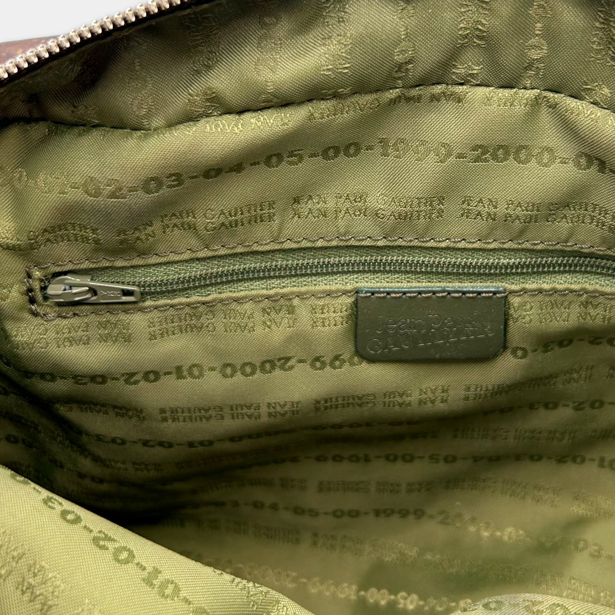 Jean Paul Gaultier 1990s CyberRust Print Medium Duffle Bag