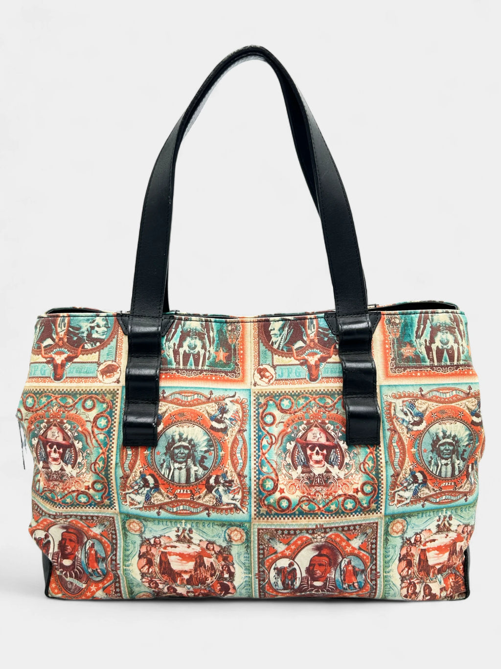 Jean Paul Gaultier 1996 Native Print Bag