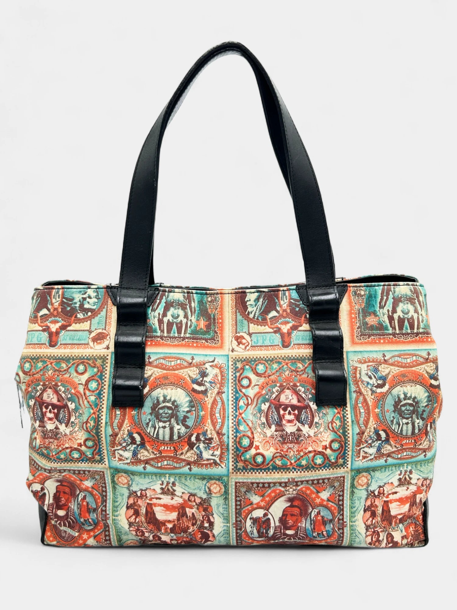 Jean Paul Gaultier 1996 Native Print Bag