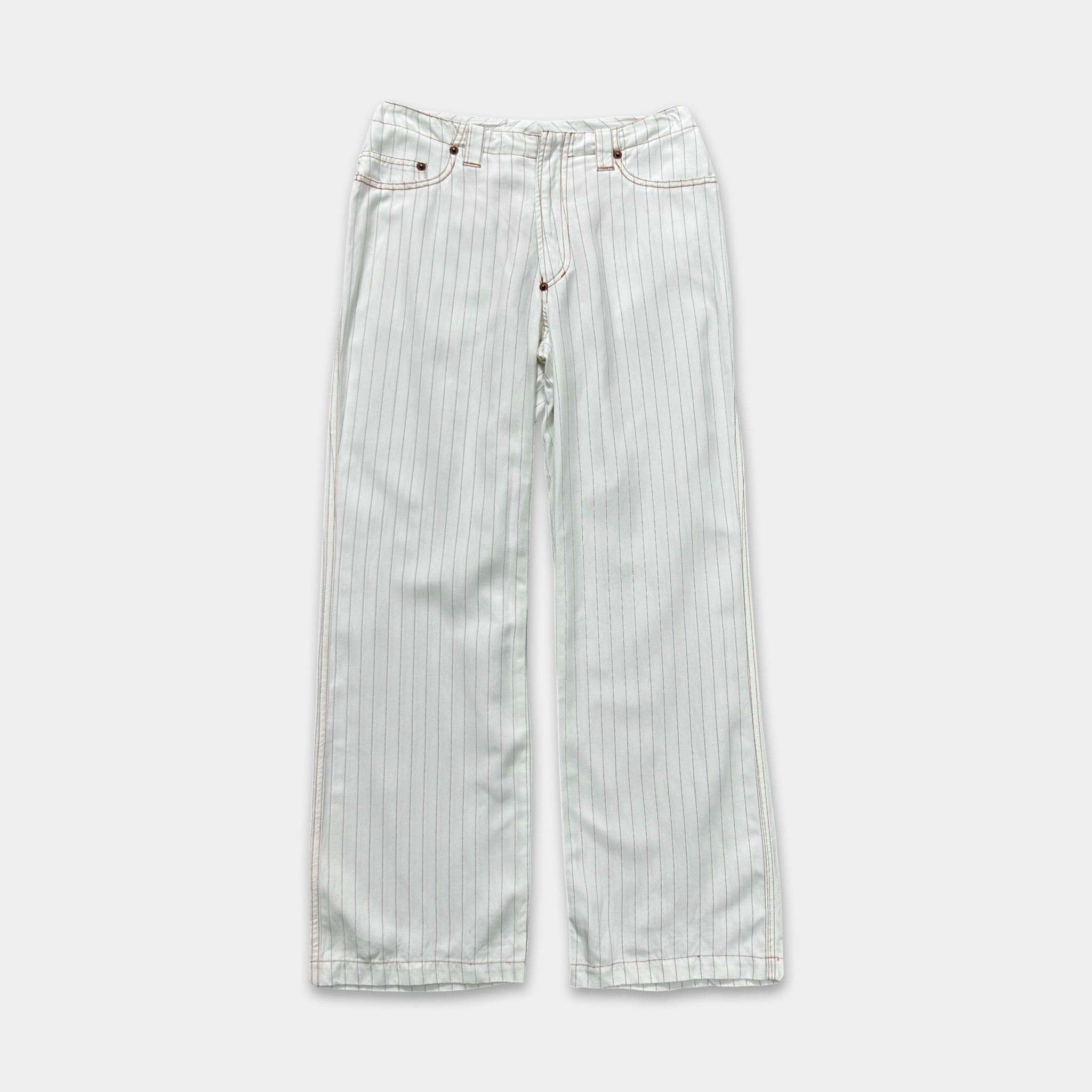 Jean Paul Gaultier Vintage White Striped Pants
