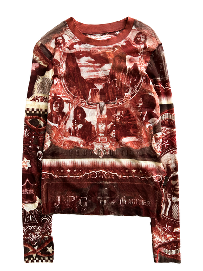 Jean Paul Gaultier 00's Native American Mesh