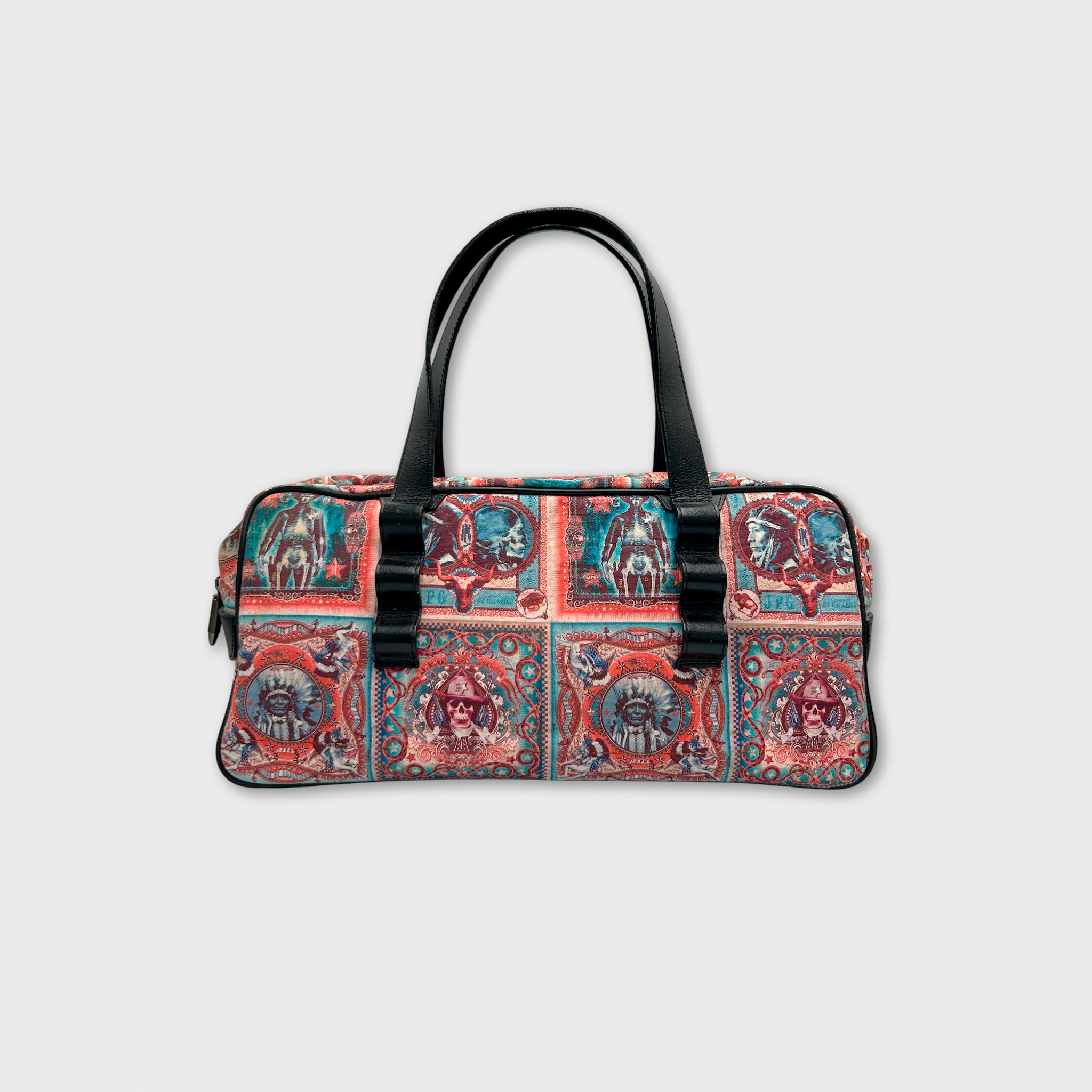 Jean Paul Gaultier 1996 Native Print Bag