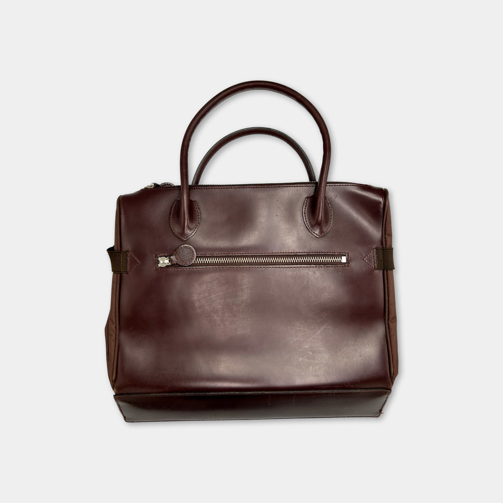 Jean Paul Gaultier Burgundy Leather Folder Bag