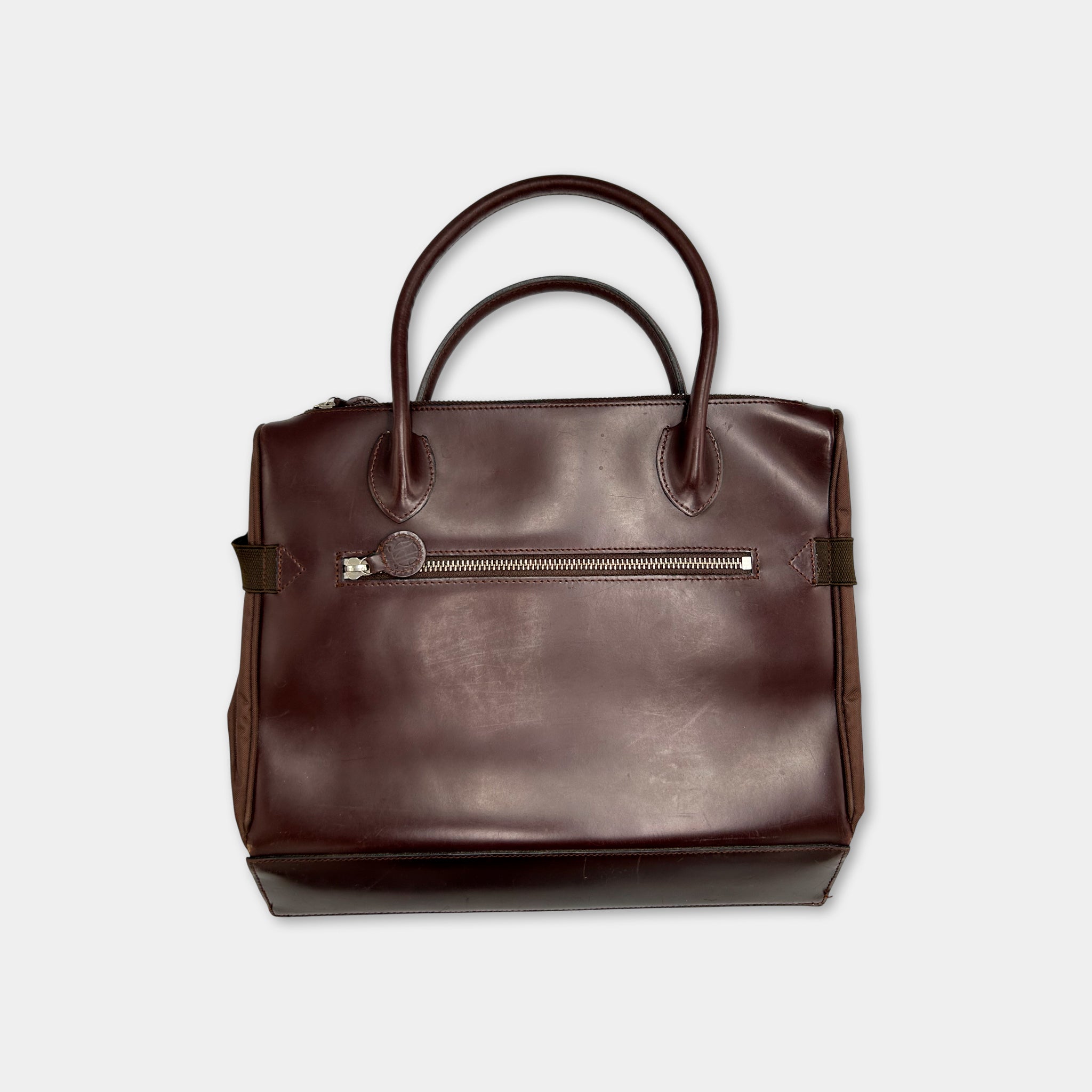 Jean Paul Gaultier Burgundy Leather Folder Bag