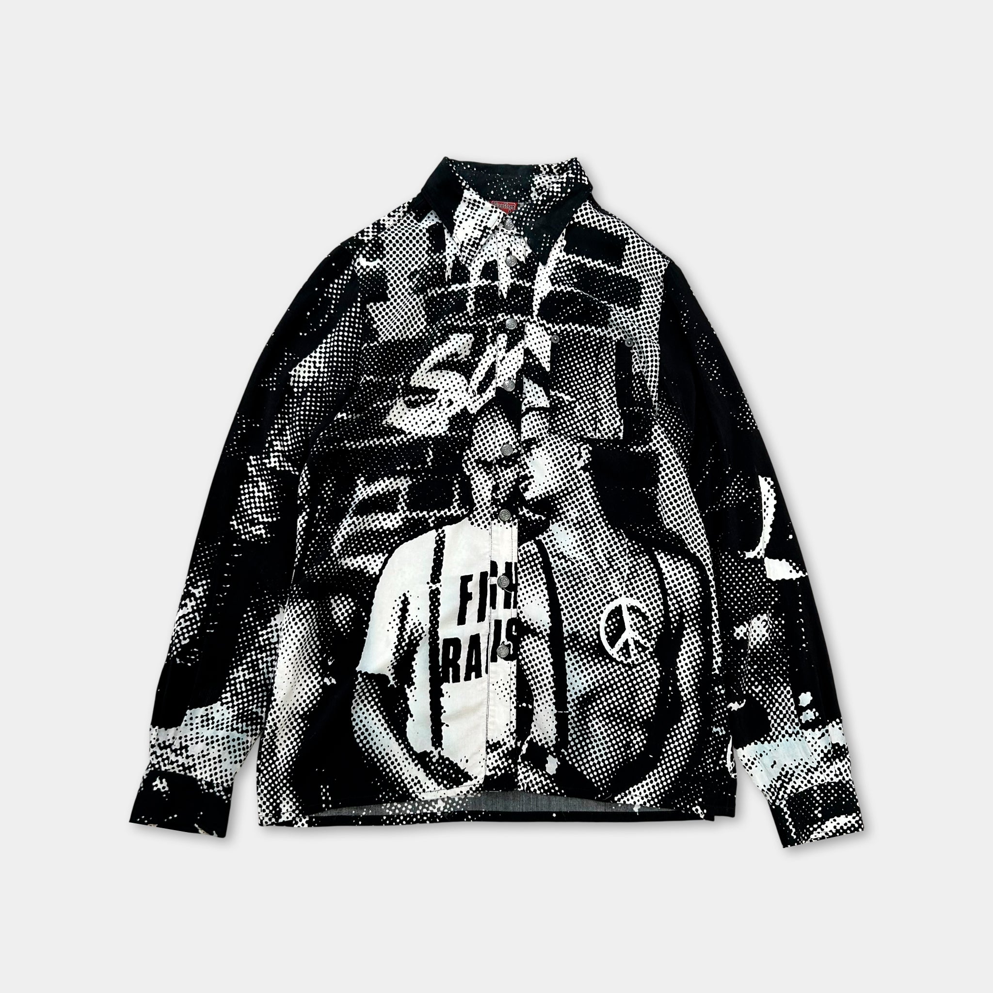 Jean Paul Gaultier 1997 "F*ck Racism" Print Shirt