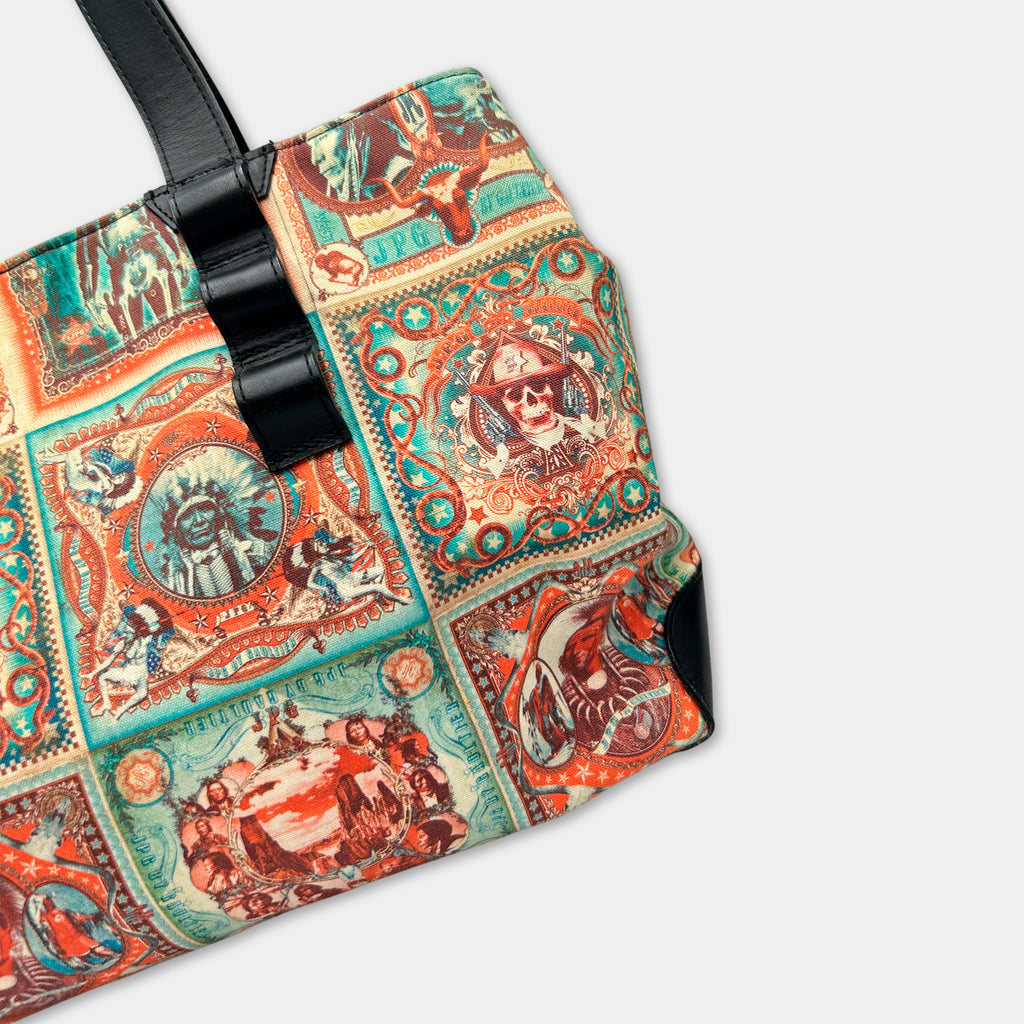 Jean Paul Gaultier 1996 Native Print Bag