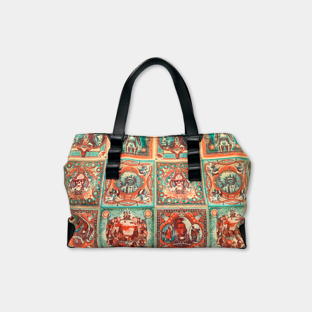 Jean Paul Gaultier 1996 Native Print Bag