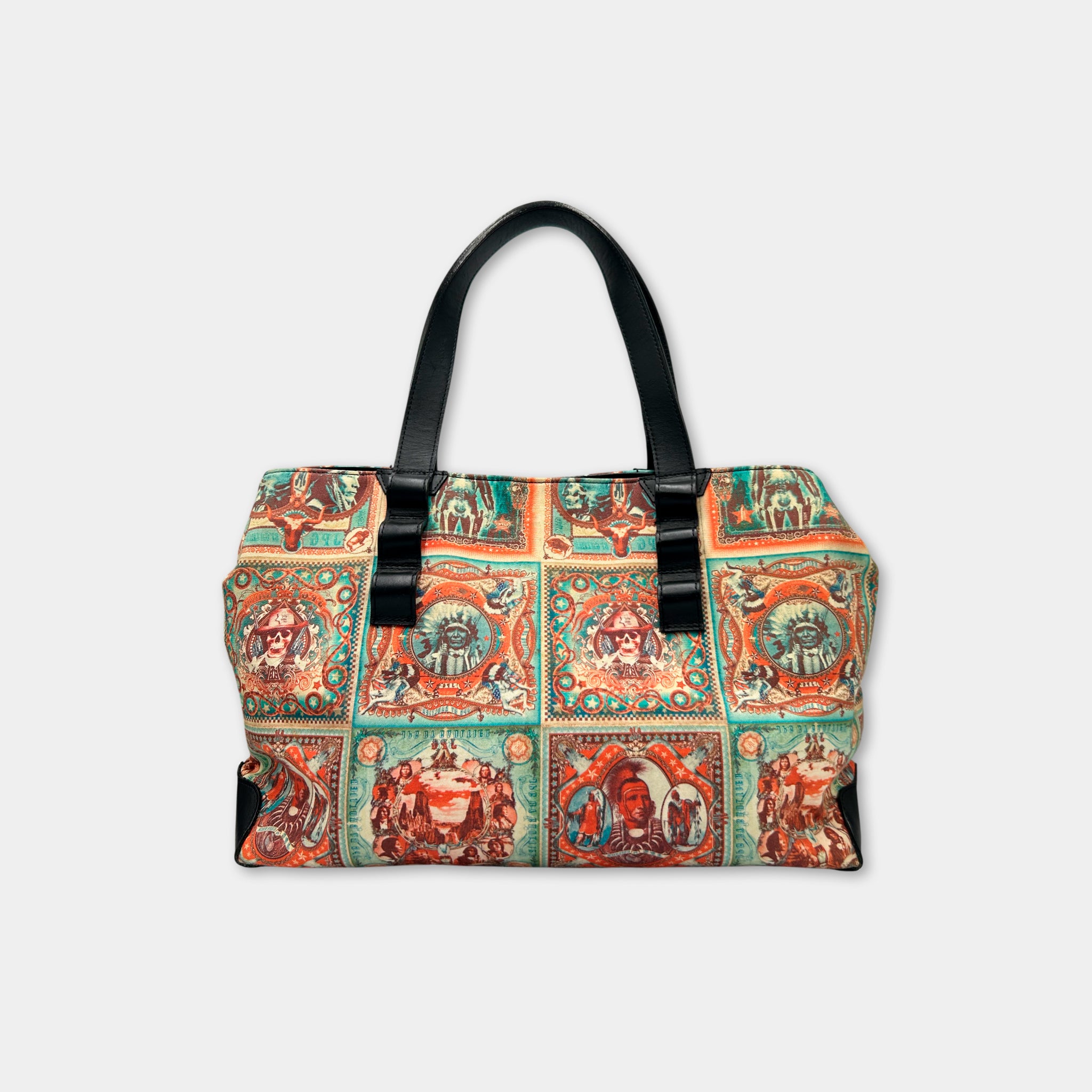 Jean Paul Gaultier 1996 Native Print Bag