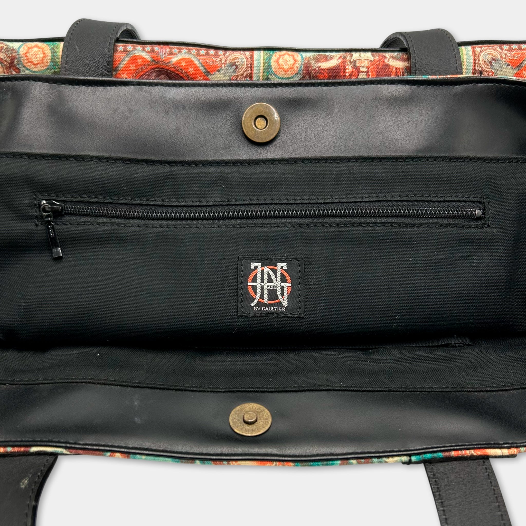 Jean Paul Gaultier 1996 Native Print Bag