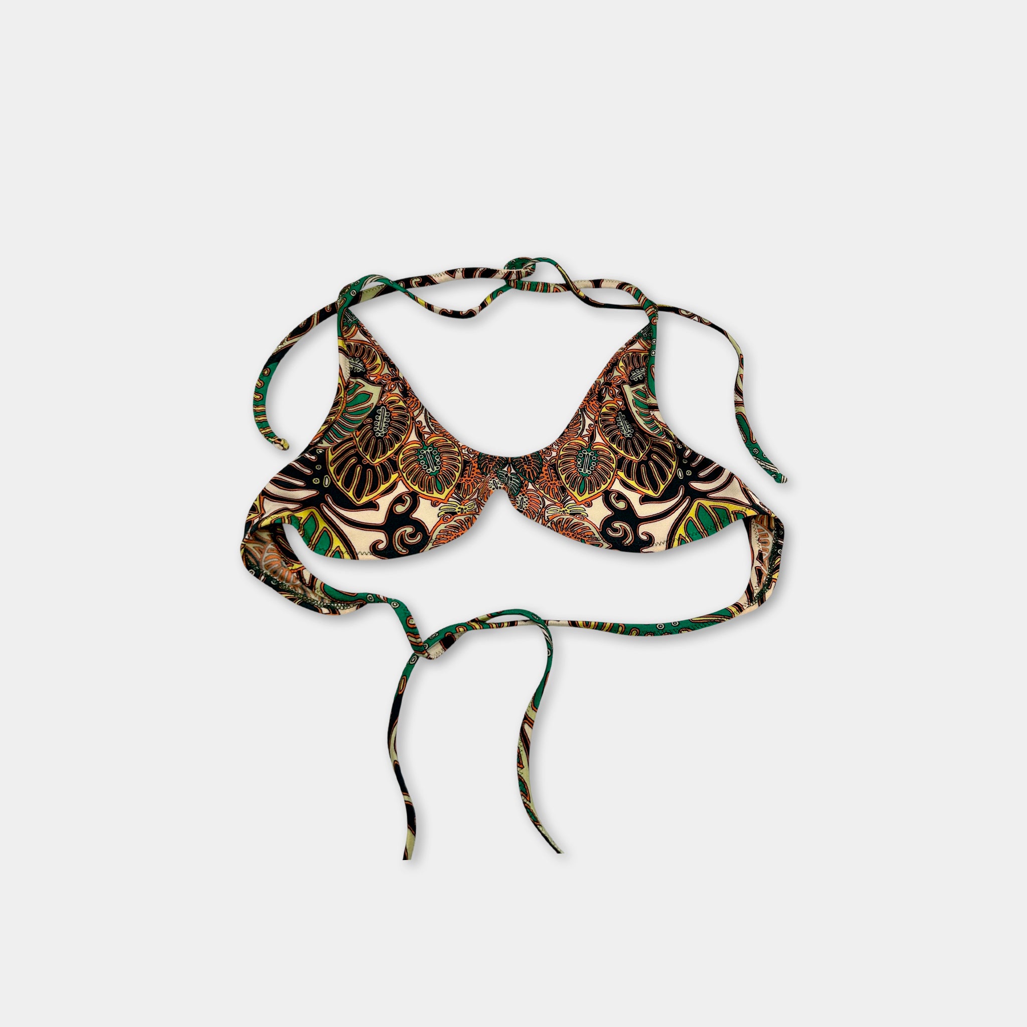 Jean Paul Gaultier Soleil "Tribal Batik" Print Bikini Set