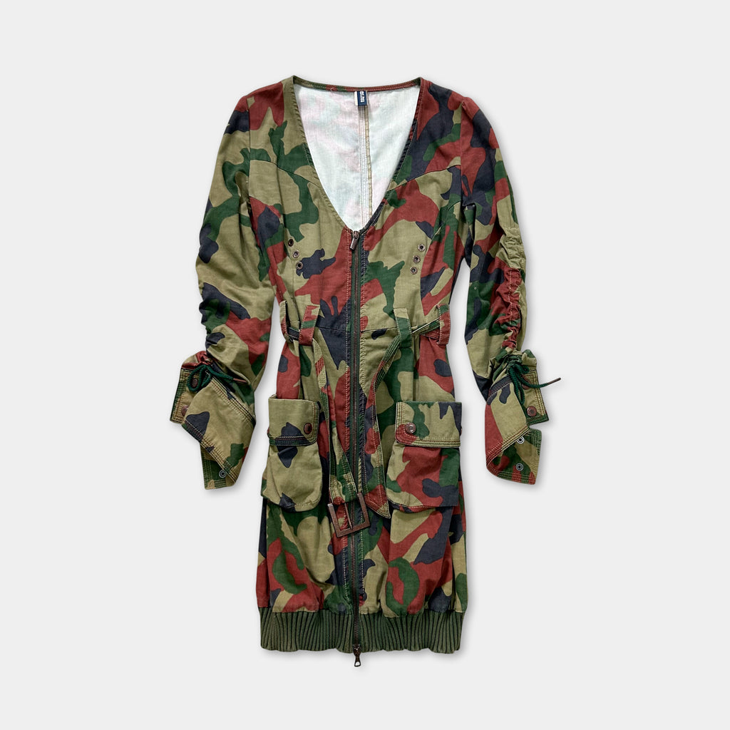 Jean Paul Gaultier Jean's 2000s Cargo Classic Camouflage Vest Dress