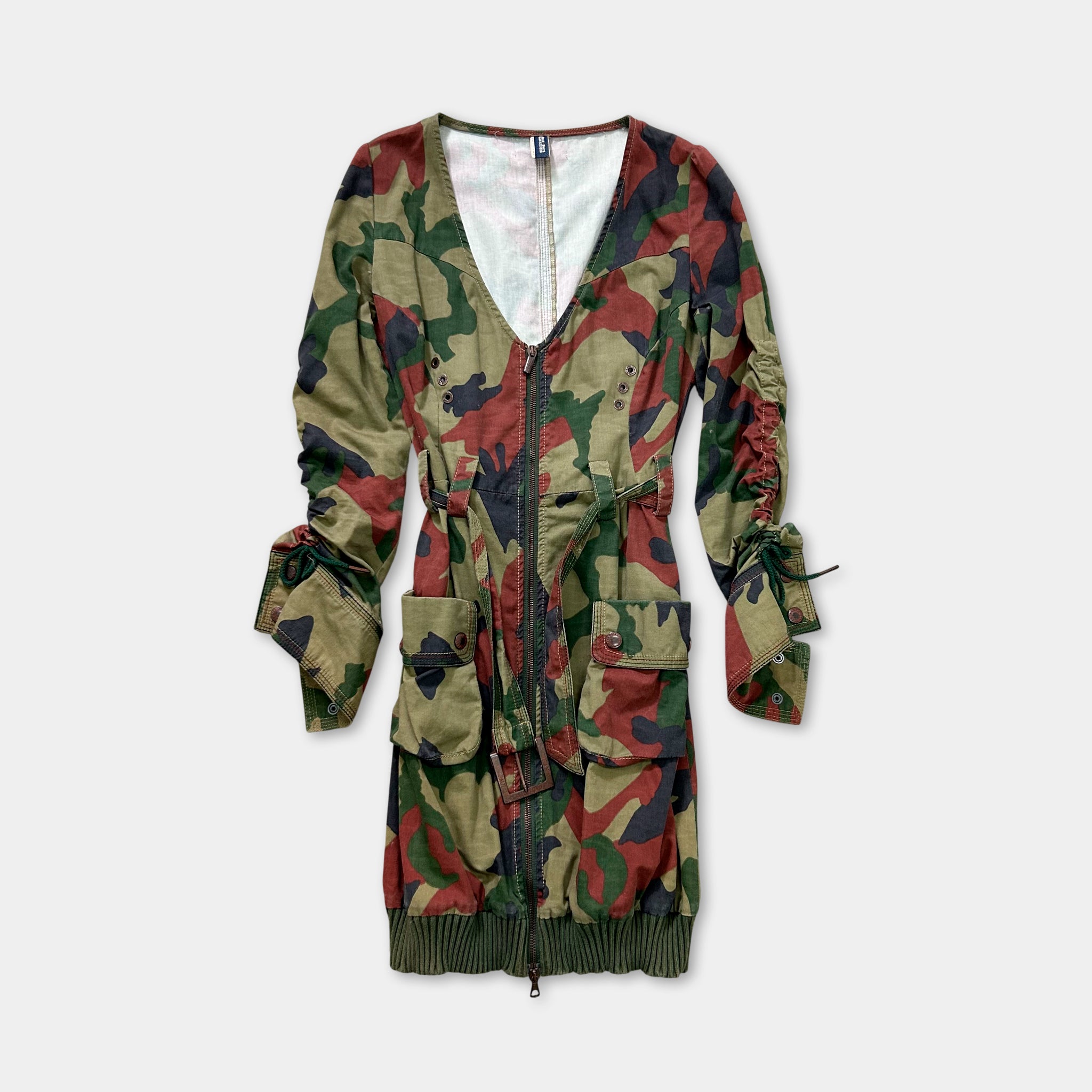 Jean Paul Gaultier Jean's 2000s Cargo Classic Camouflage Vest Dress