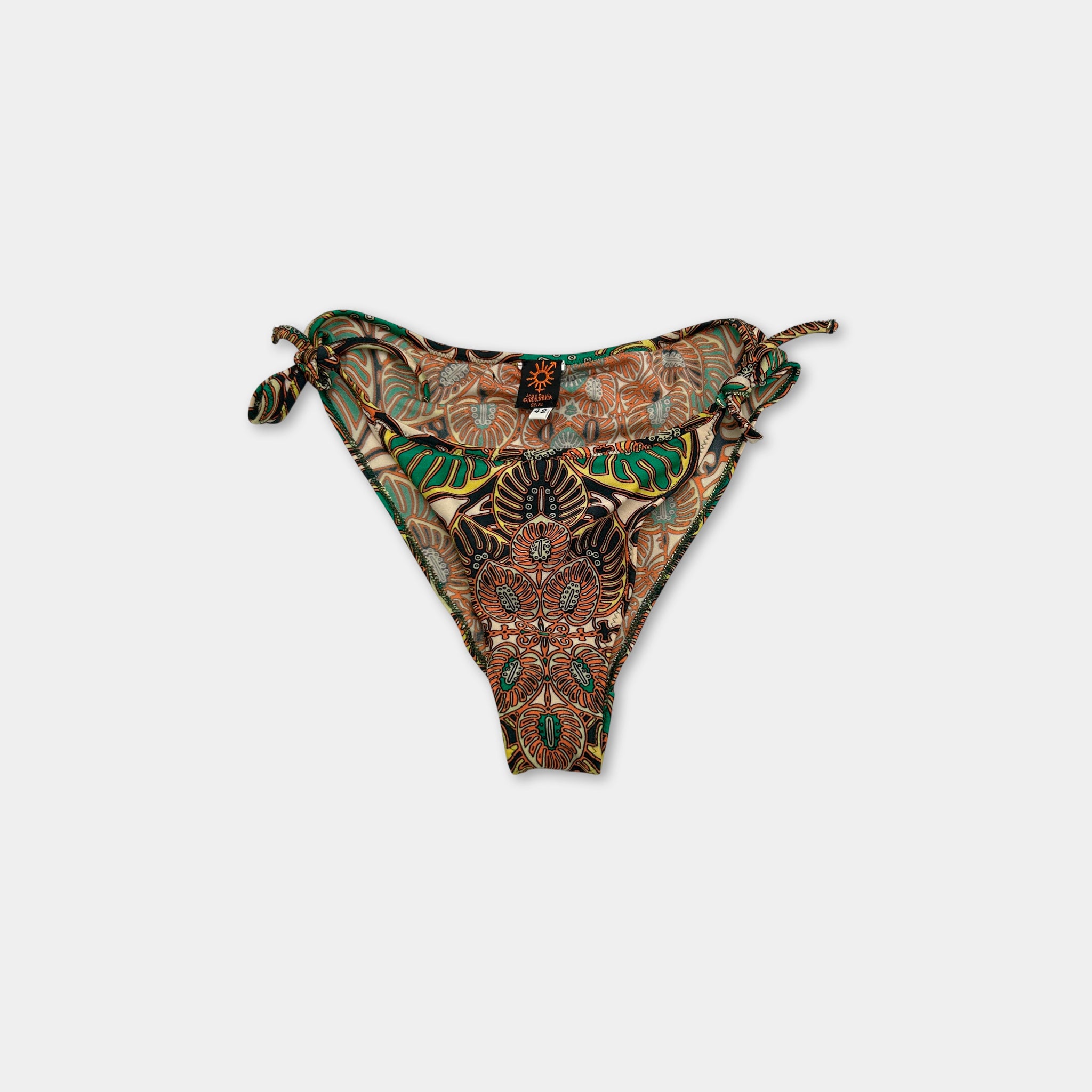 Jean Paul Gaultier Soleil "Tribal Batik" Print Bikini Set
