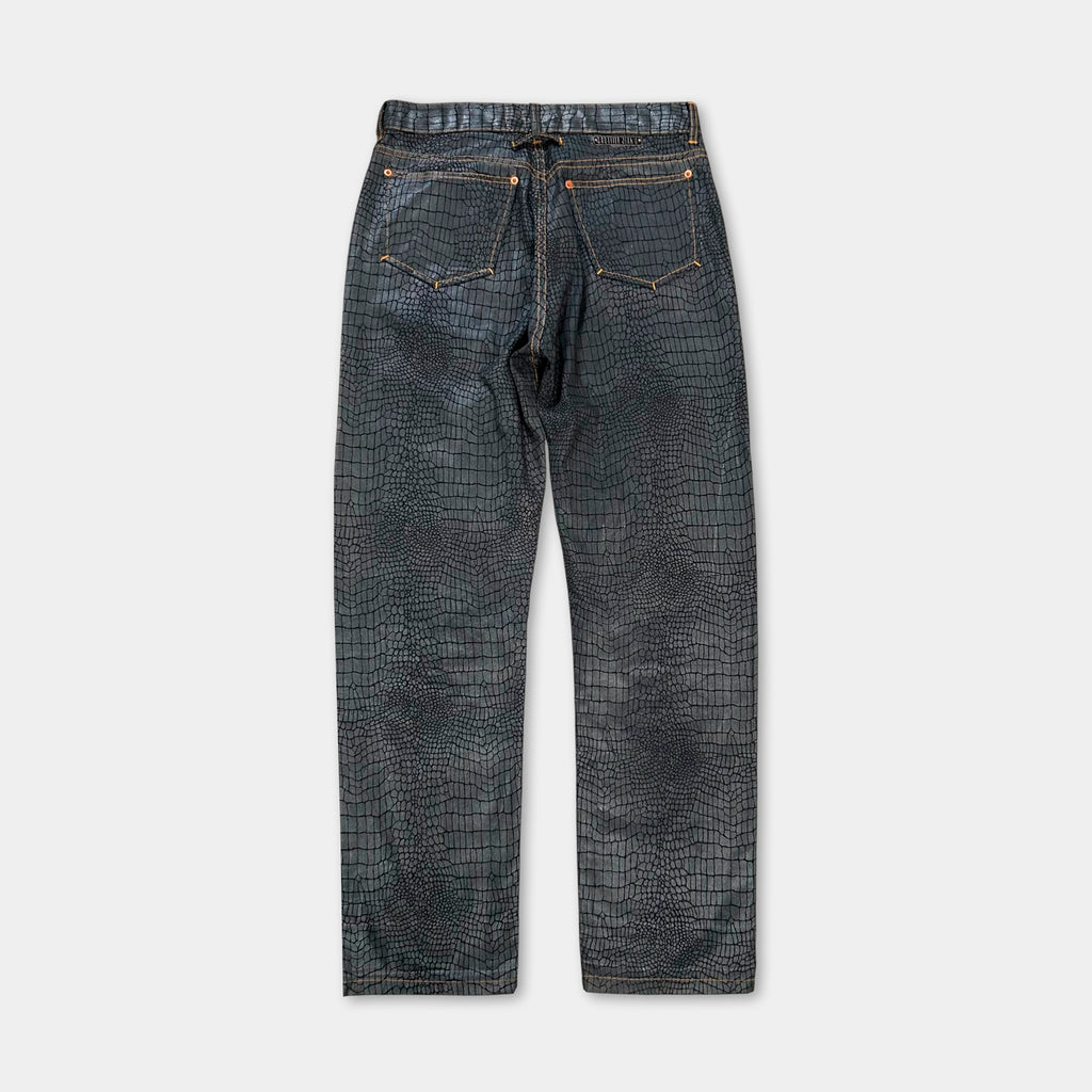 Jean Paul Gaultier 90s Snakeskin Print Pants