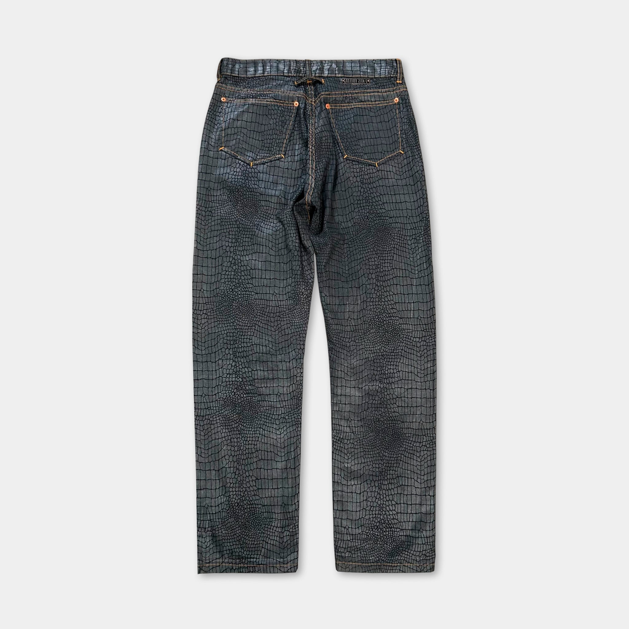 Jean Paul Gaultier 90s Snakeskin Print Pants